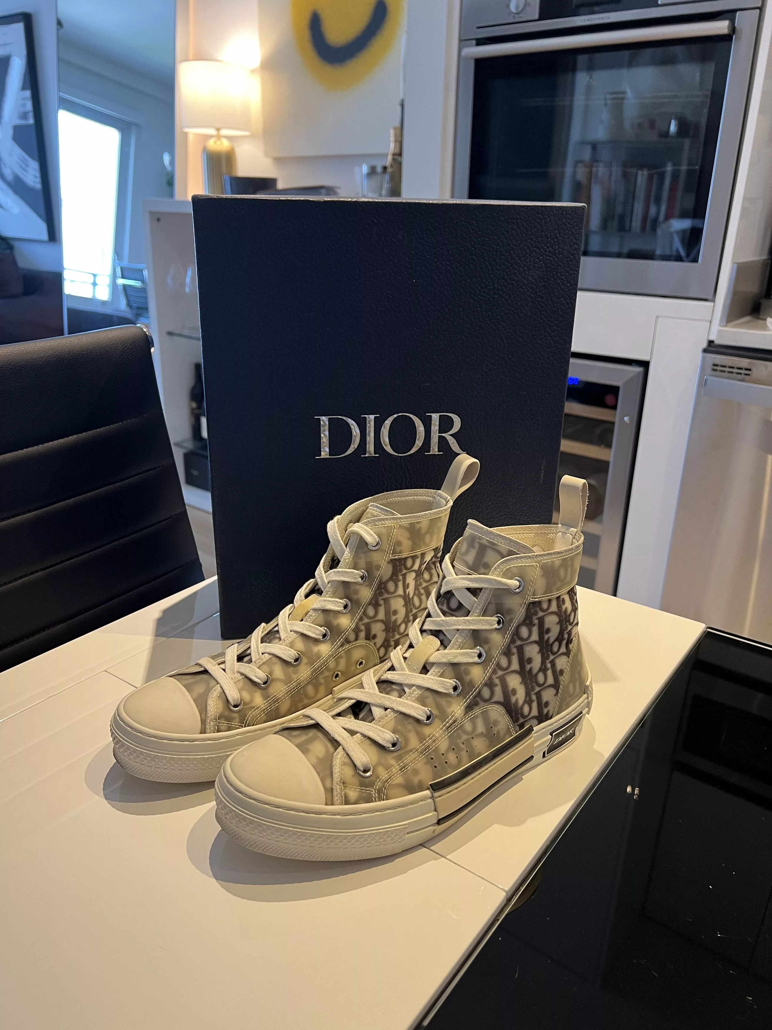 Dior Hi Top Sneakers Dior Men B23 High Top Sneakers Multi