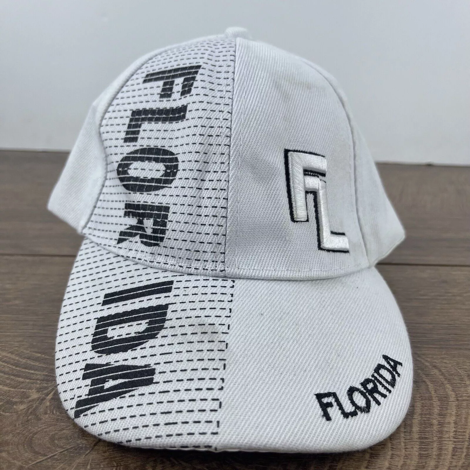 Other Hats Other Florida White Hat Florida Baseball Hat White Adjustable Hat