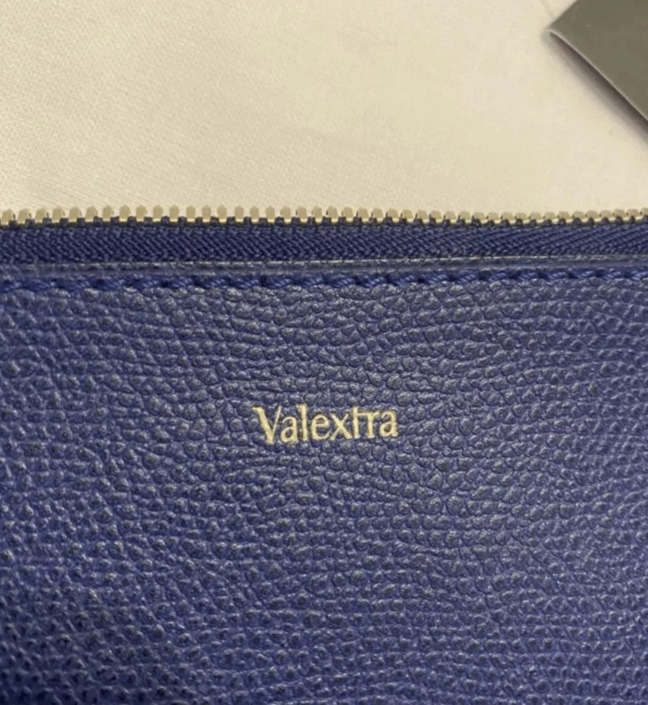 Valextra Miscellaneous Valextra royal blue pouch