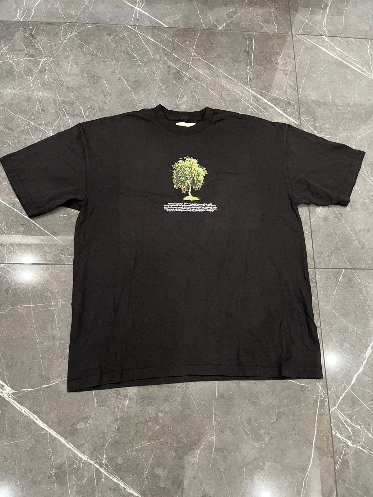 Complex Short Sleeve T Shirts ComplexCon Aplasticplant A Plastic Plant Tree T Shirt 2022 Black Streetwear