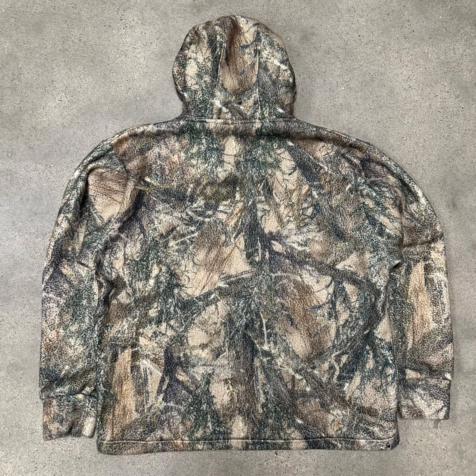Vintage Light Jackets Vintage True Timber Camo Anorak Fleece Pullover Jacket Multi