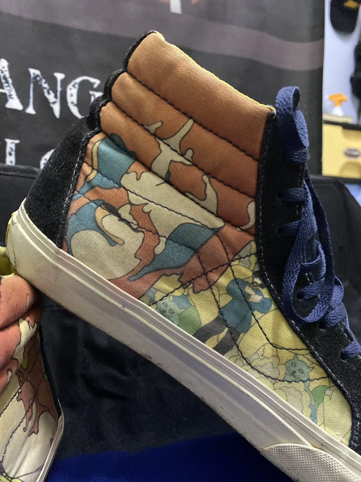 Vans Hi Top Sneakers Vans X The Beatles Submarine Shoes Black Streetwear