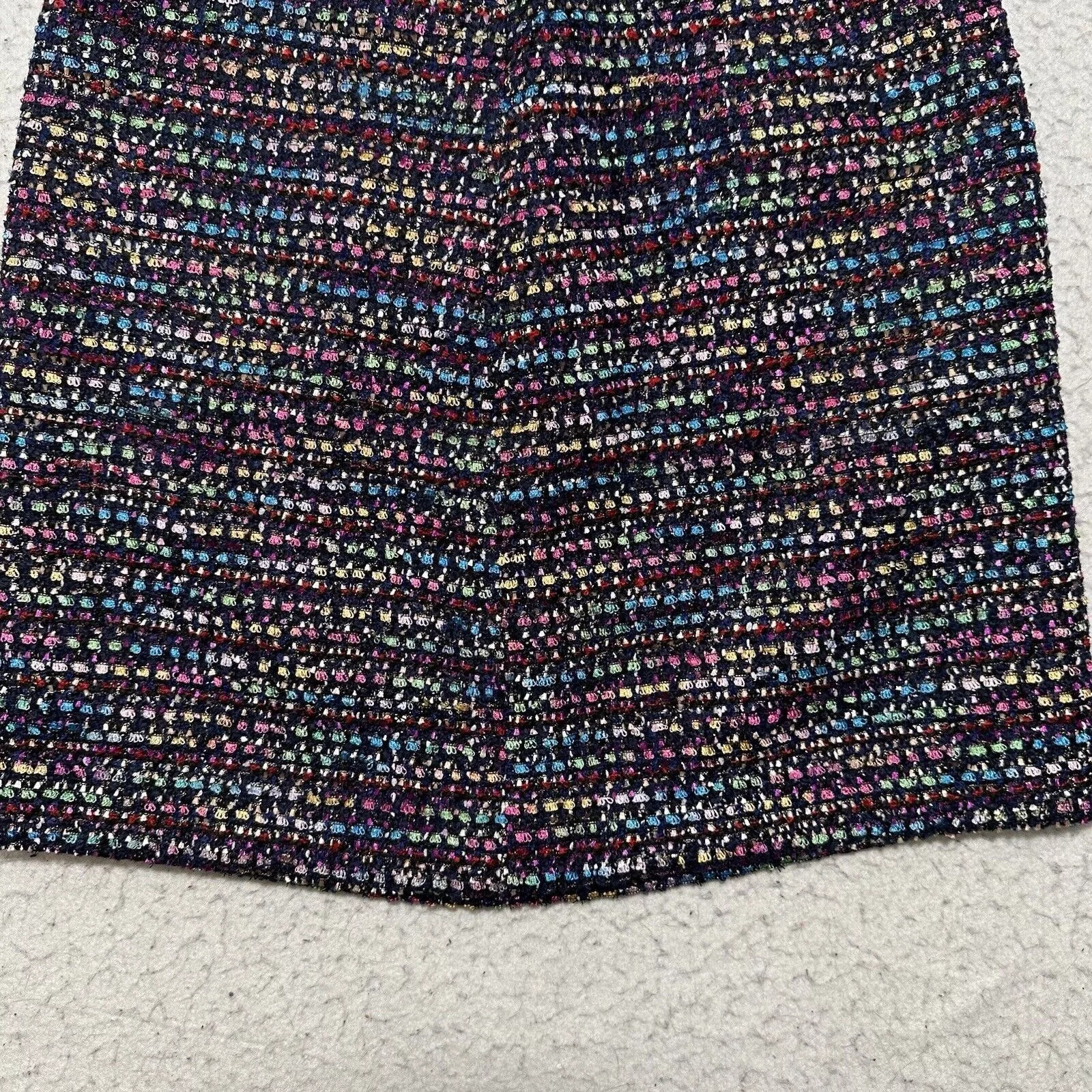 Loft Mini Skirts LOFT 2 Shimmer Textured Shift Skirt Colorful Mini Skirt Multi