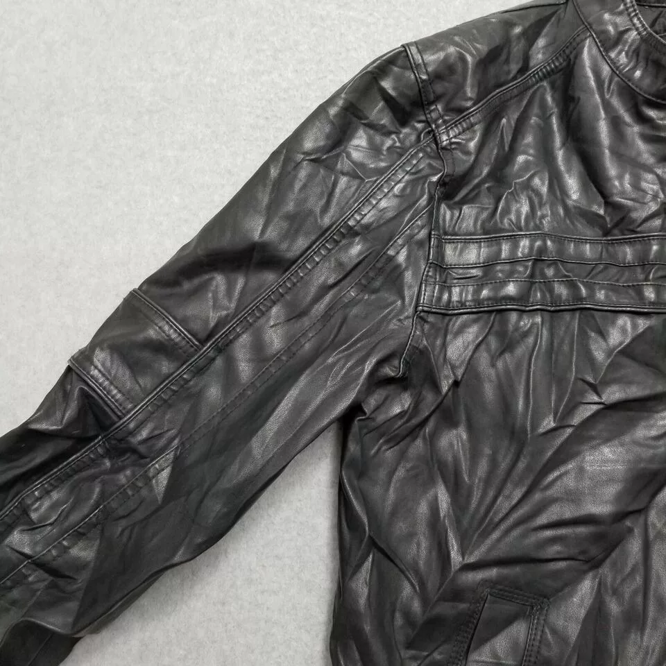 BKE Jackets BKE Jacket Womens Large Black Pockets Zip Polyurethane