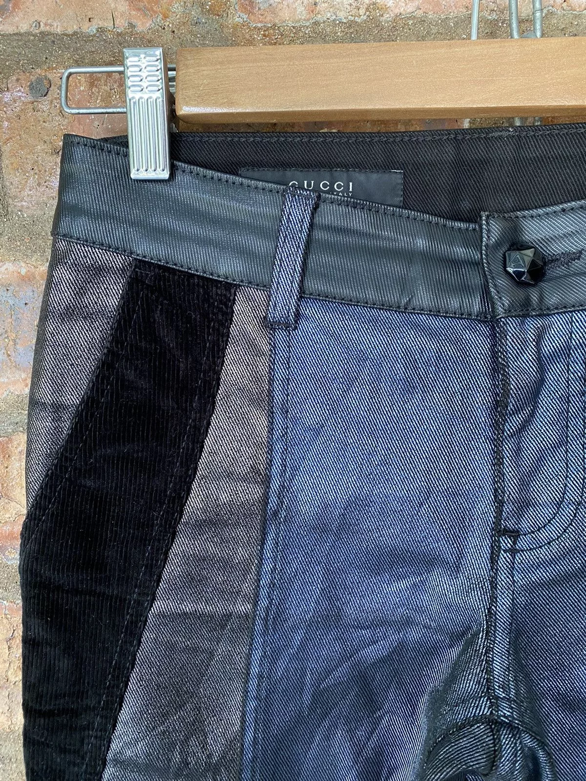 Gucci Jeans SS06 Gucci Wax Coated pants Multi