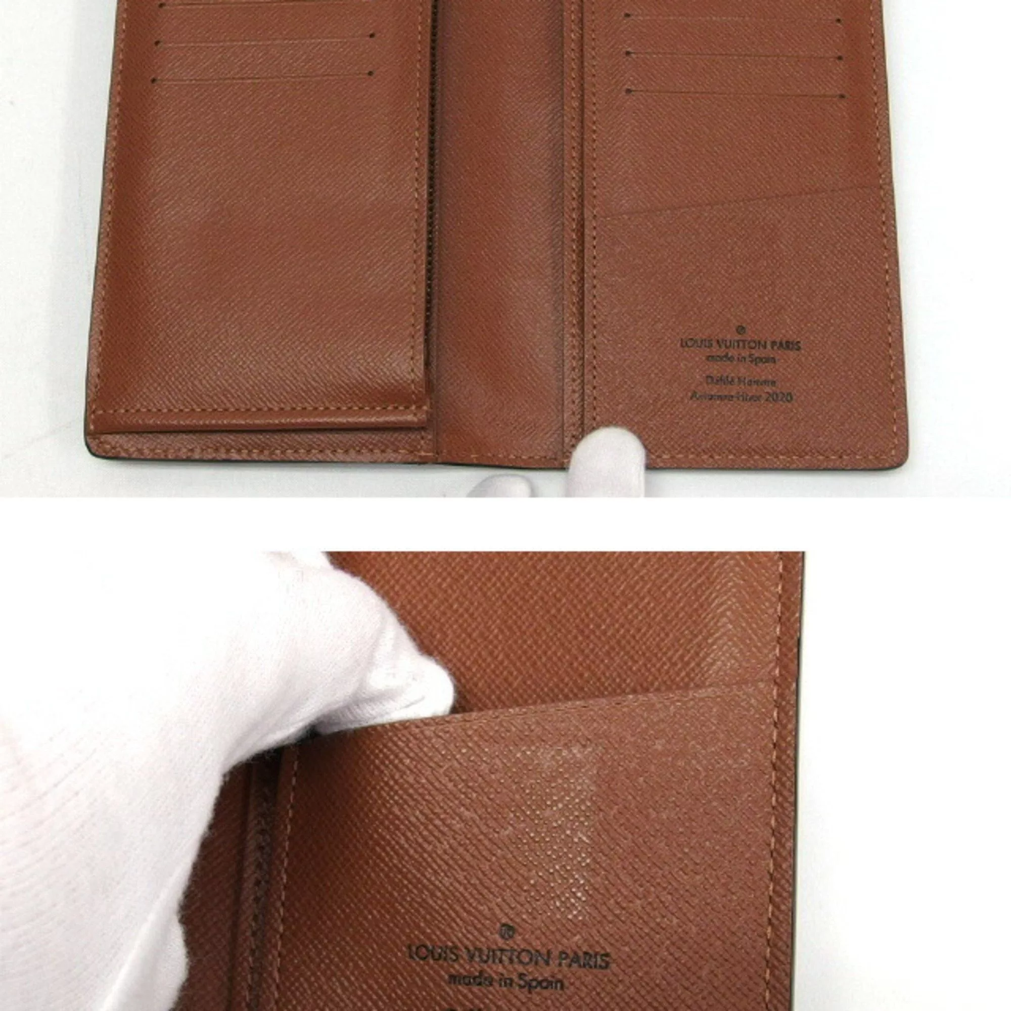 Louis Vuitton Wallets Louis Vuitton Monogram Patchwork Portefeuille Brazza Eclipse Beige