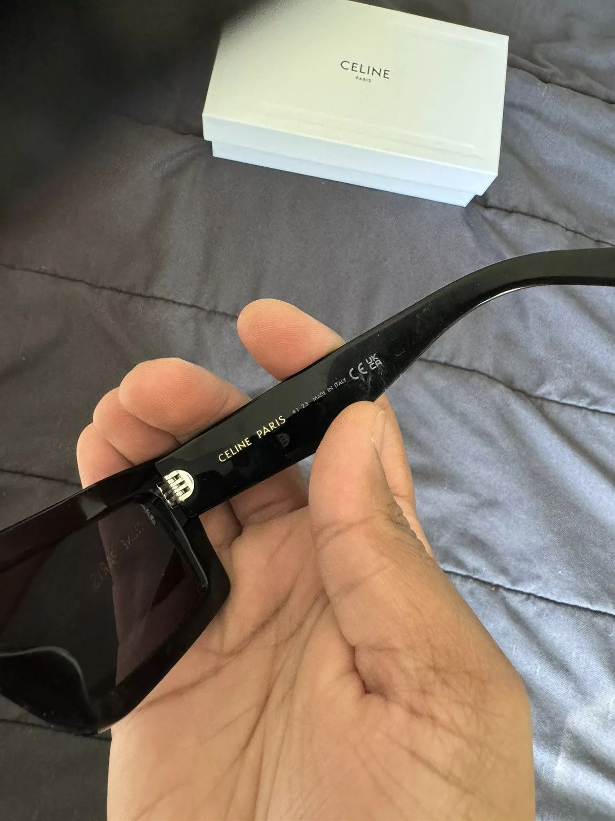 Chanel Glasses Chanel Rectangular 56MM Shades Black