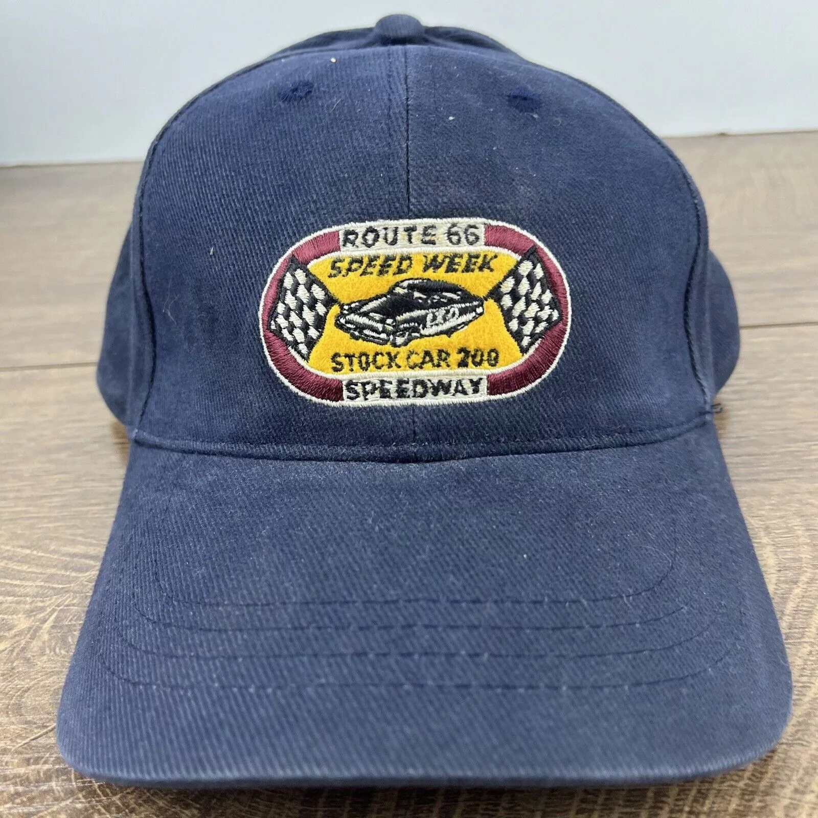 Other Hats Other Route 66 Speedway Hat Speed Week Hat Blue Cap Adjustable Blu