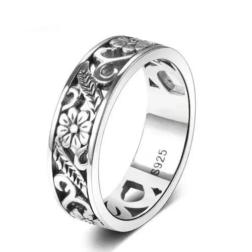 Jewelry Rings Jewelry × Vintage Silver 925 Rustic Ring