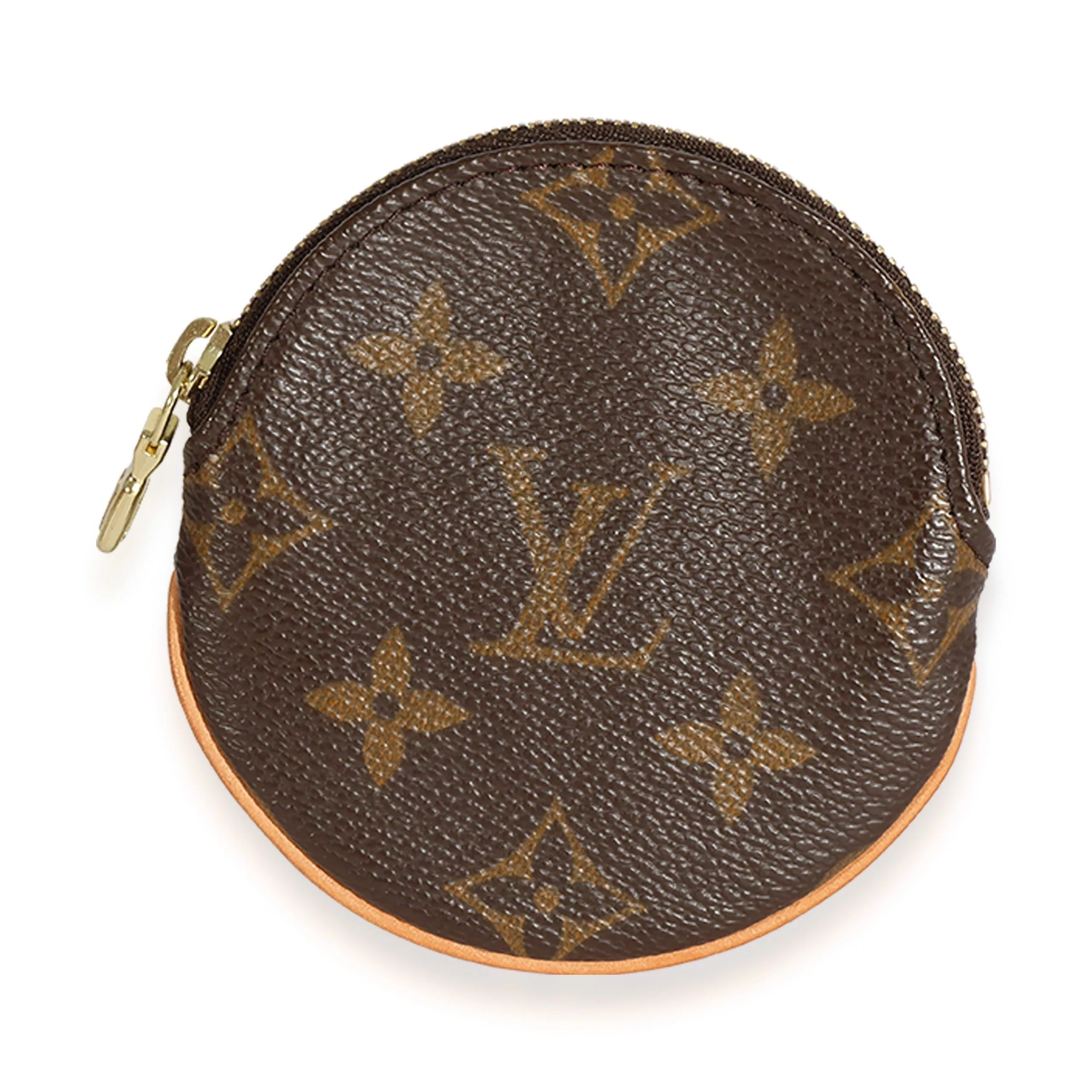 Louis Vuitton Rings Louis Vuitton Monogram Canvas Round Coin Purse Brown