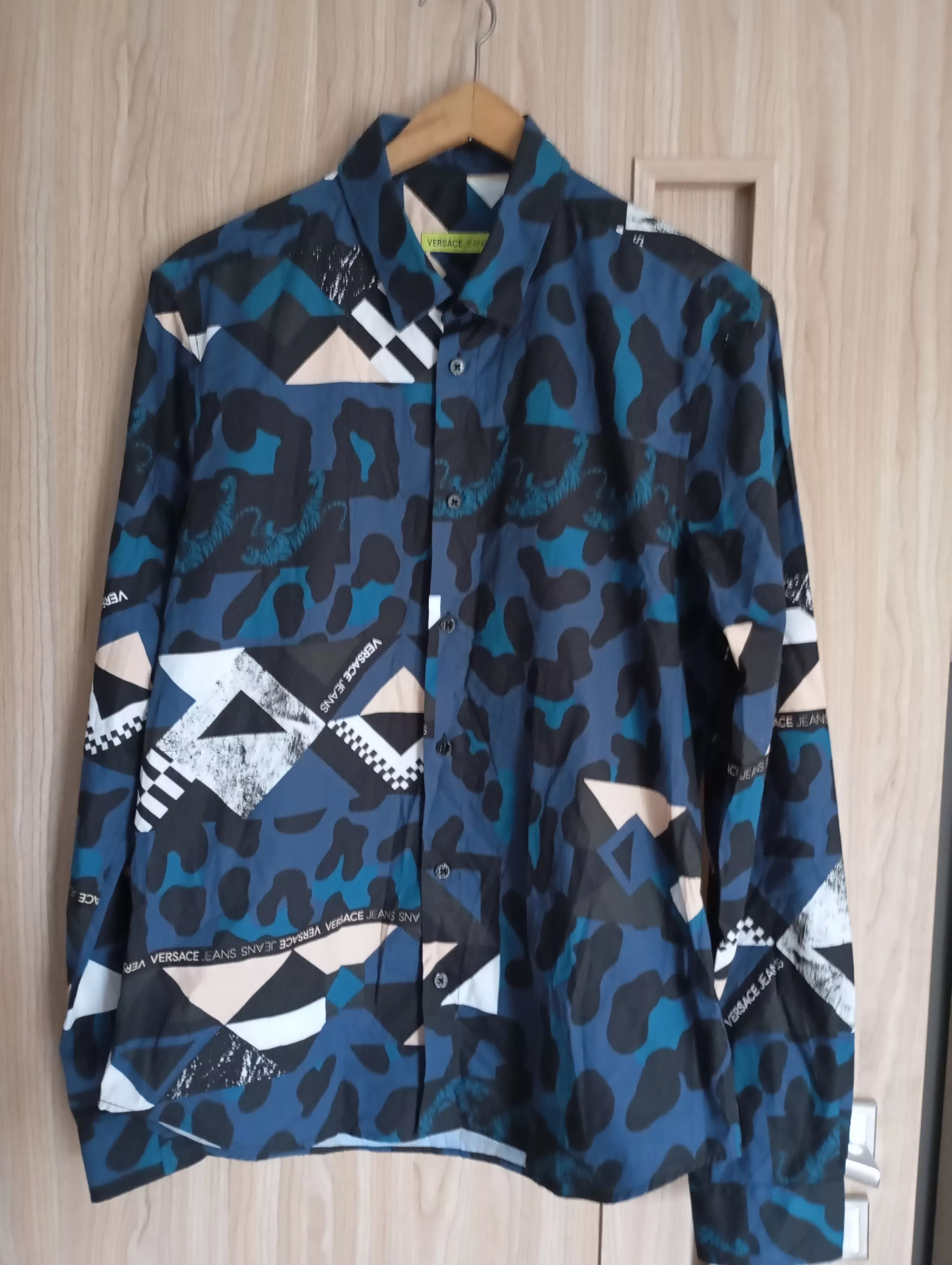 Versace Shirts Button Ups Versace × Versace Jeans Couture Versace Jeans shirt Blue Luxury