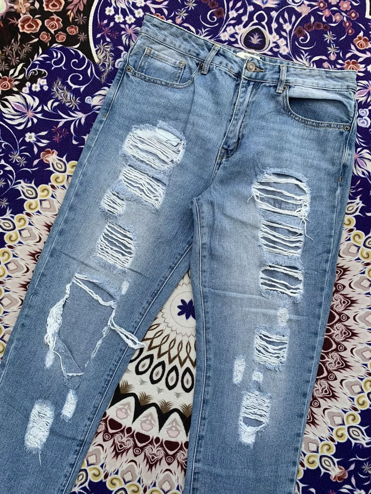 Designer Denim Designer × Forever 21 Forever 21 Distressed Denim Blue