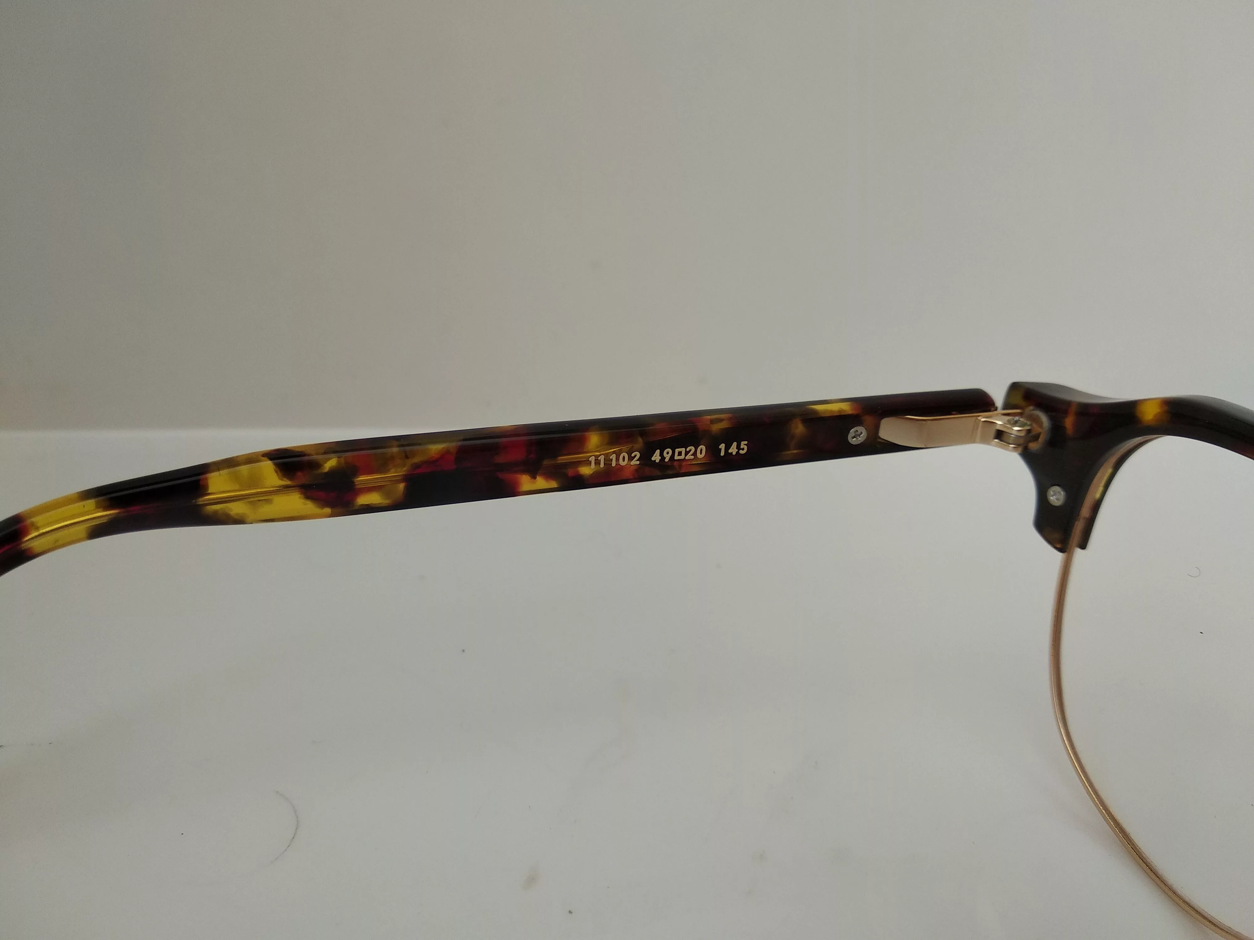 Other Glasses Other Mod Malcolm X Tortoise Gold Eyeglasses Frame Multi