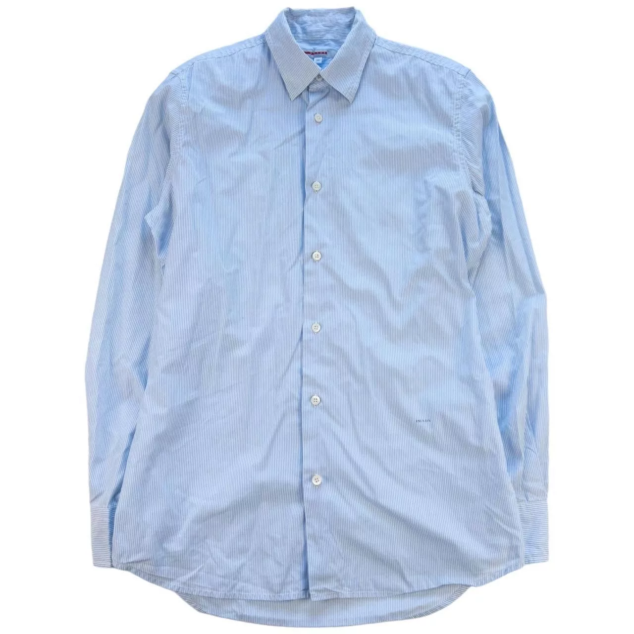 Prada Shirts Button Ups Vintage Prada Striped Button Up Shirt Size L Blue
