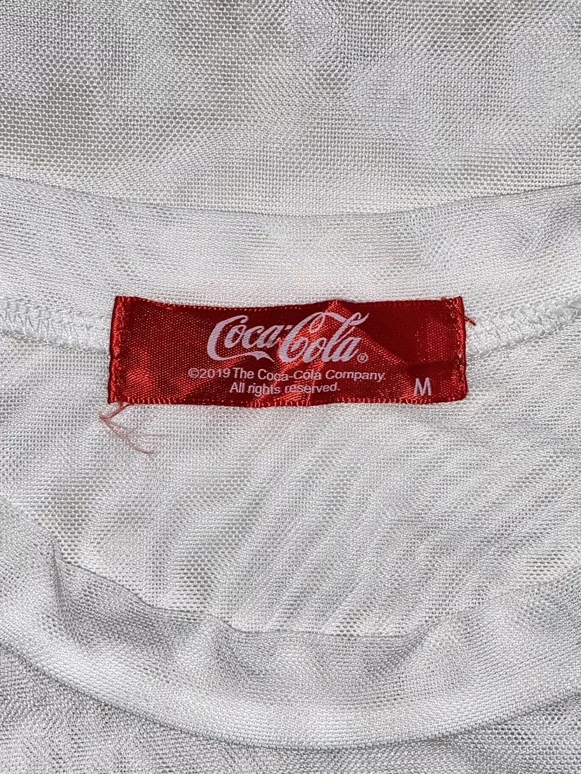 Coca Cola Short Sleeve T Shirts COCA COLA White Mesh T-shirt