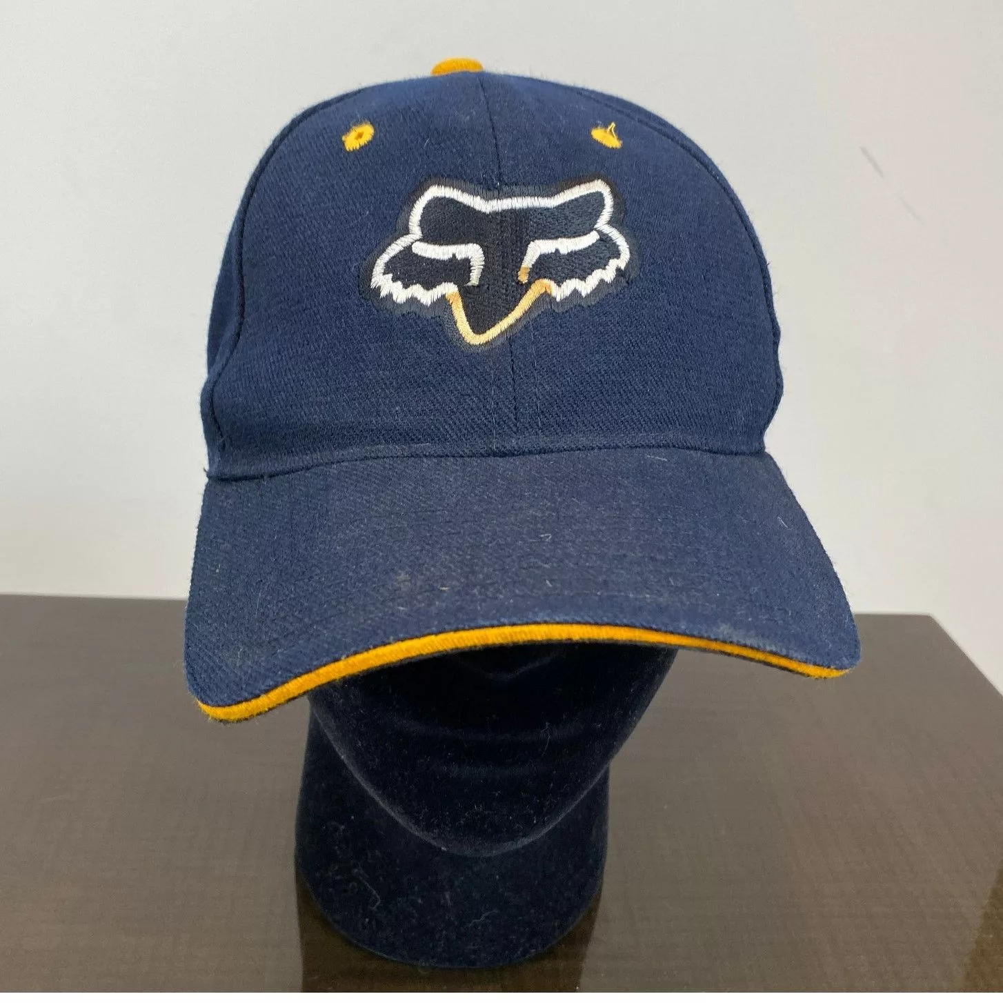Fox Racing Hats Fox Racing Embroidered Fox Logo Baseball Cap Adjustable Hat Blue