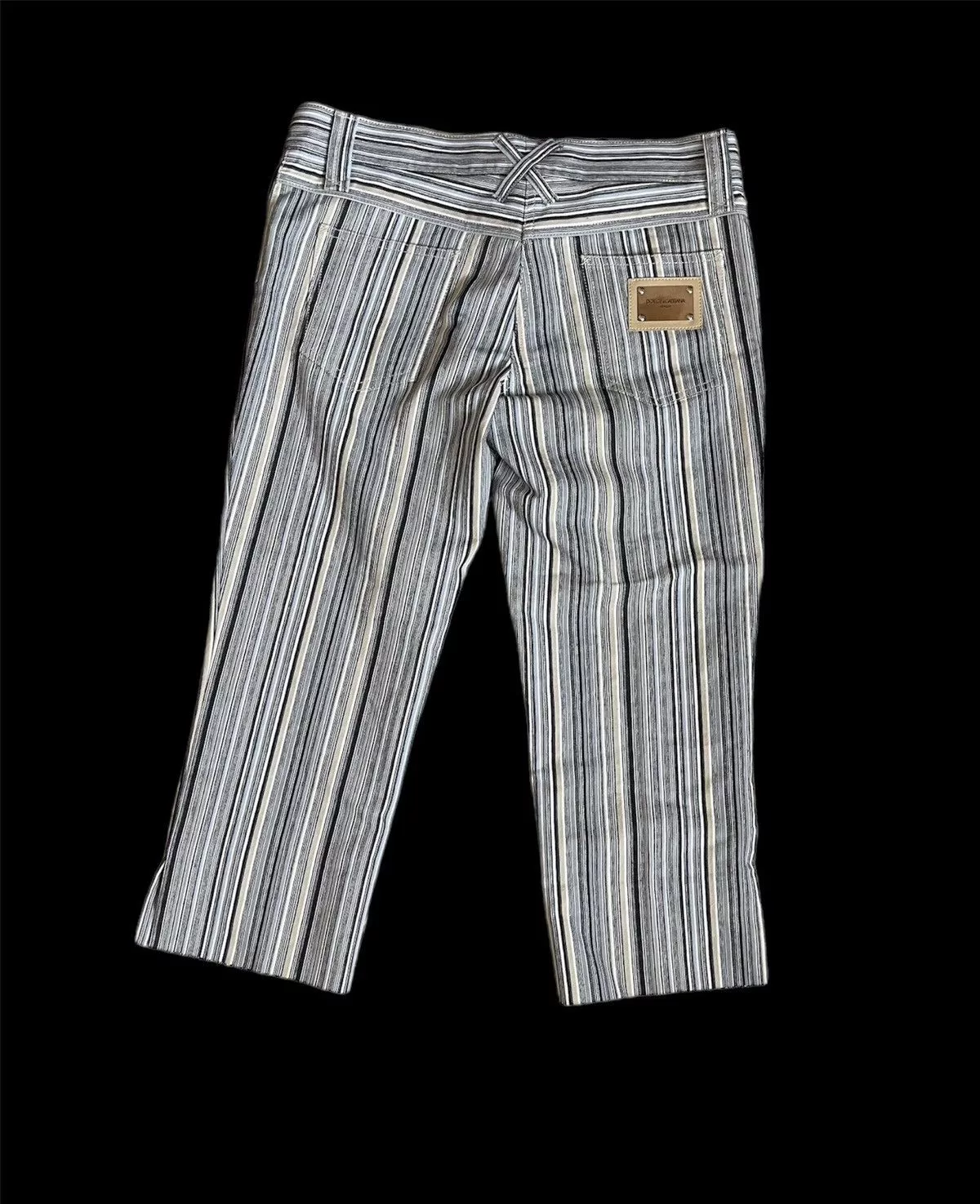 Dolce & Gabbana Pants Dolce & Gabbana × Vintage Y2K Dolce & Gabbana striped cropped pants Multi Luxury