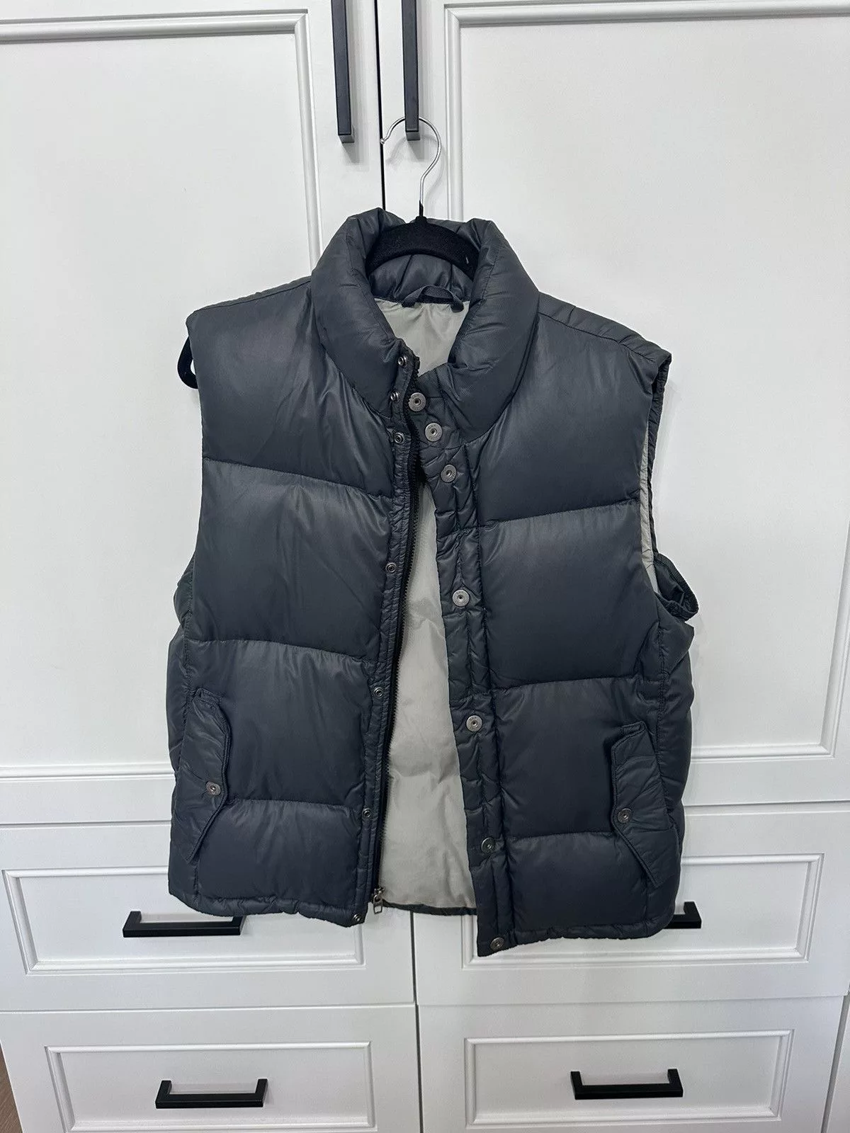 Gap Vests Gap × Vintage Vintage Gap Puffer Vest Gray Streetwear