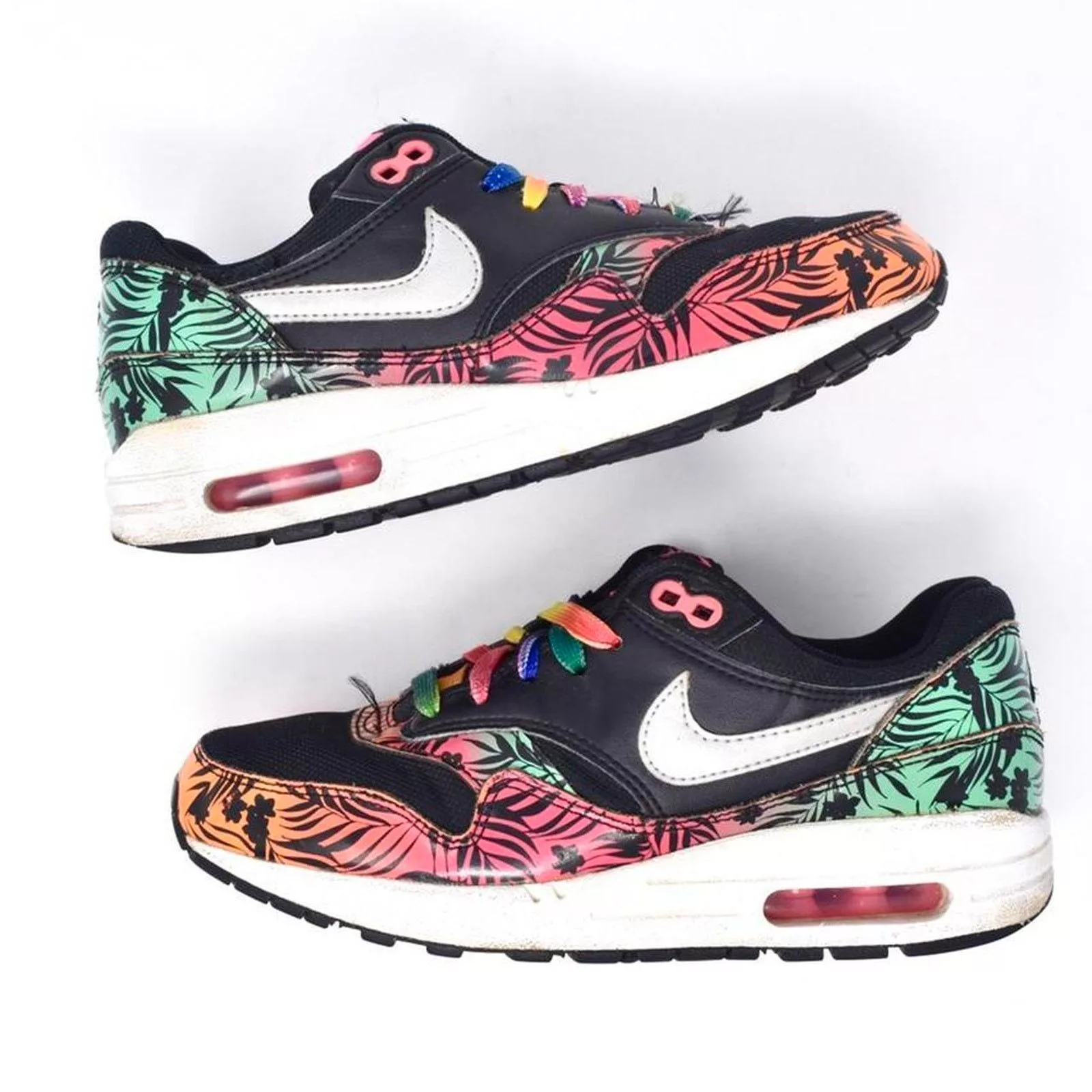 Nike Low Top Sneakers Nike Air Max 1 Tropical Rainbow Black