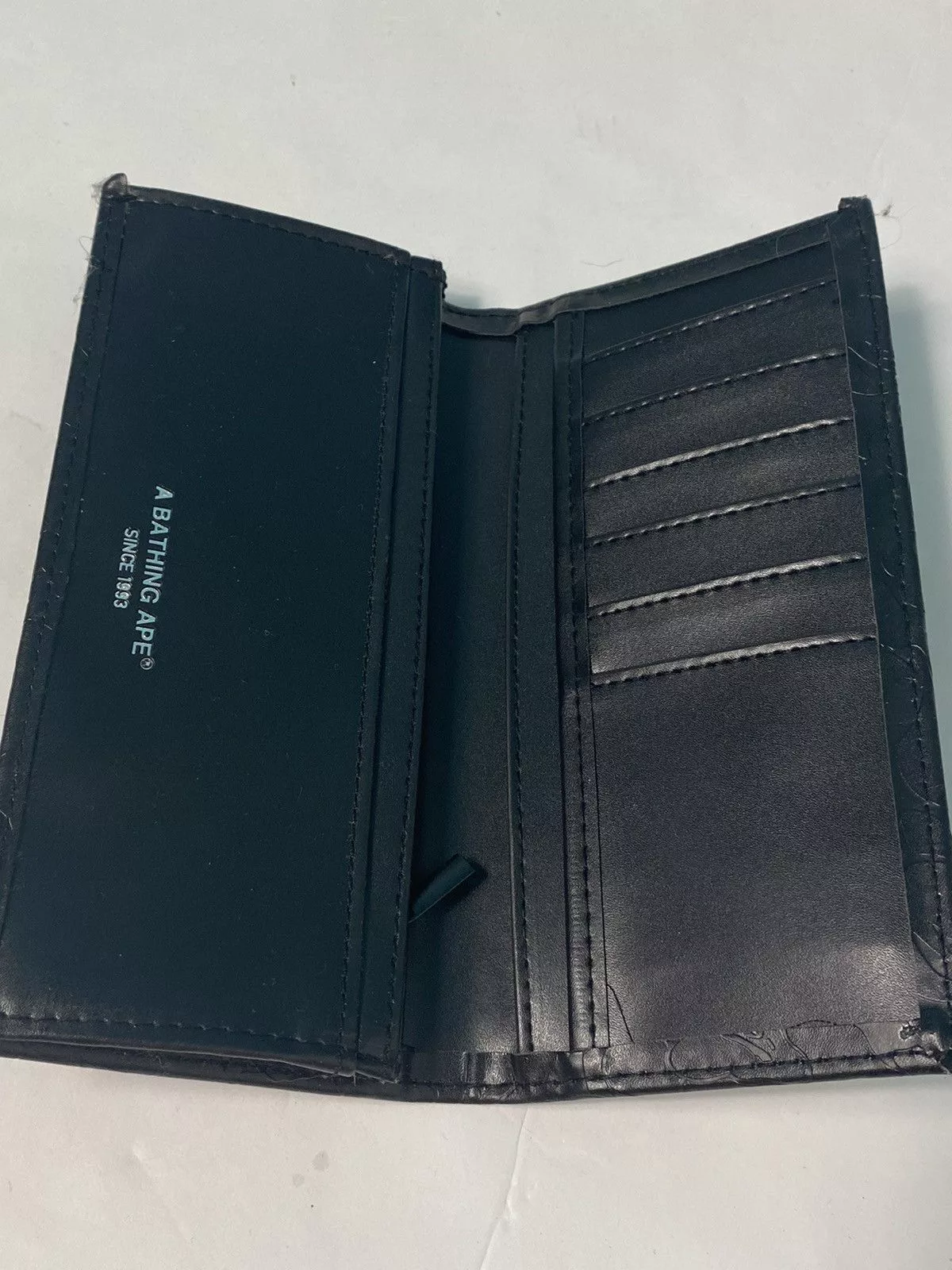 Bape Wallets Bape Black Camo Long Wallet