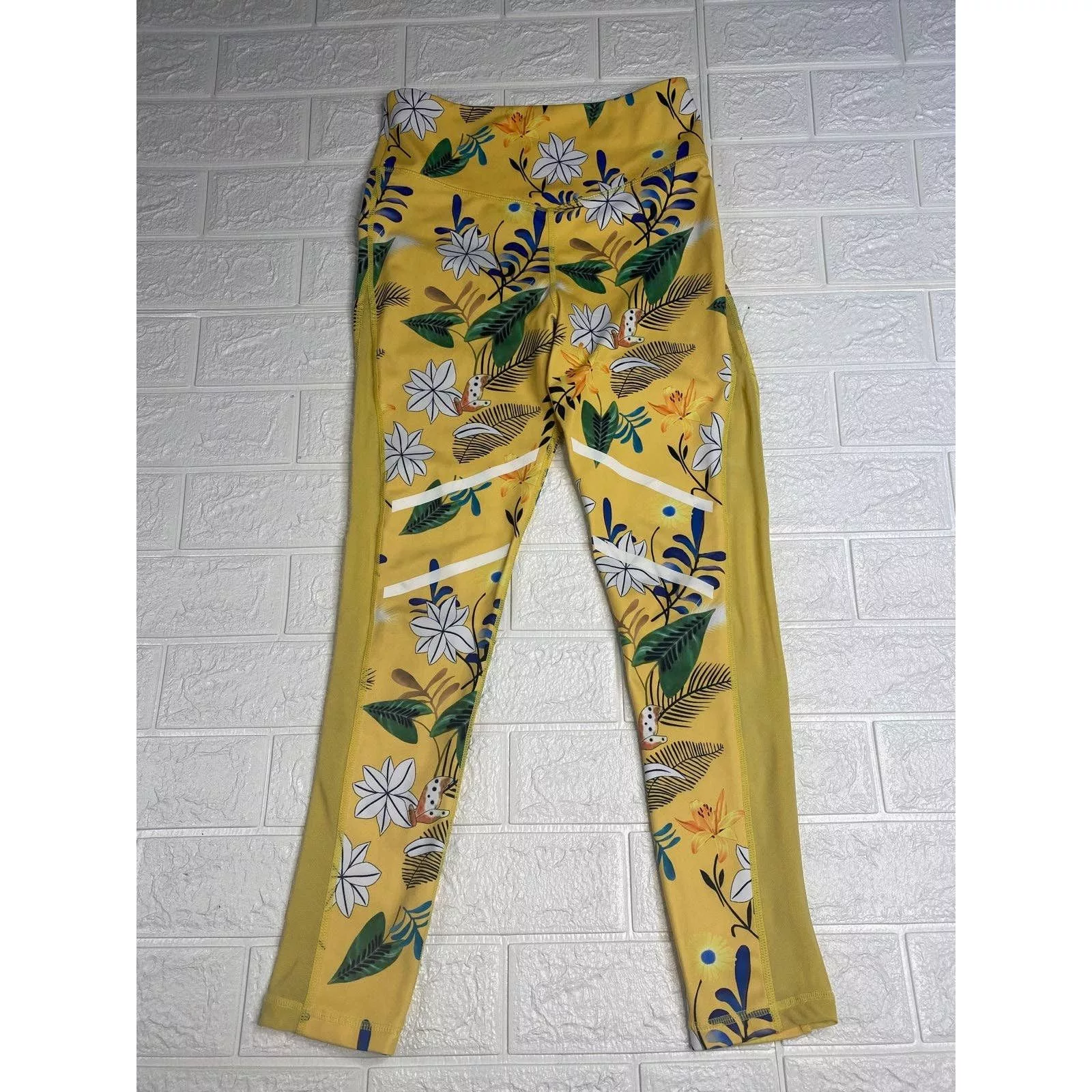 Other Leggings Other Zyia floral Leggings Yellow