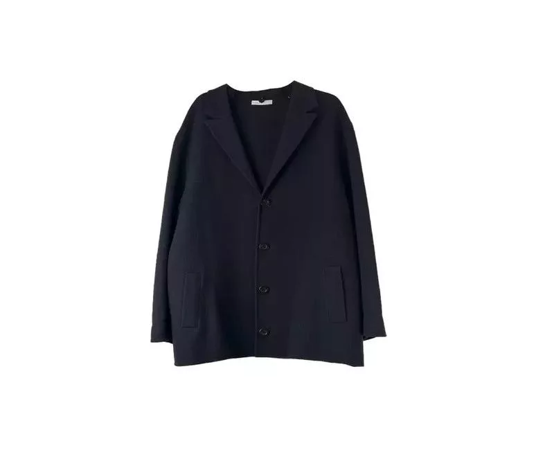 Other Light Jackets Other Wool jacket with detachable shearling fur collar Black