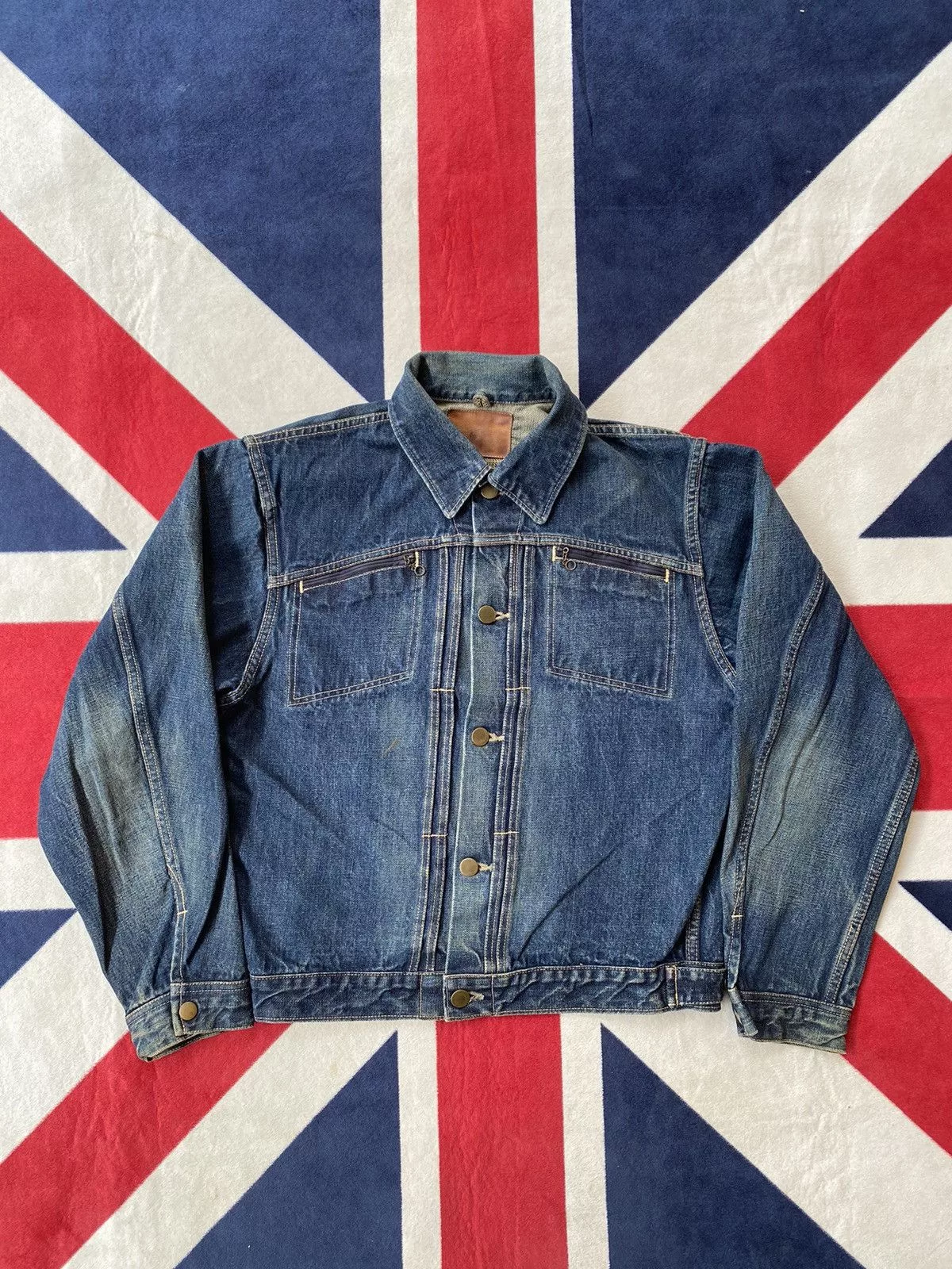 Japanese Brand Denim Jackets Japanese Brand × Pherrow's Trucker Denim Perrow's Japan Type II Selvedge Purple