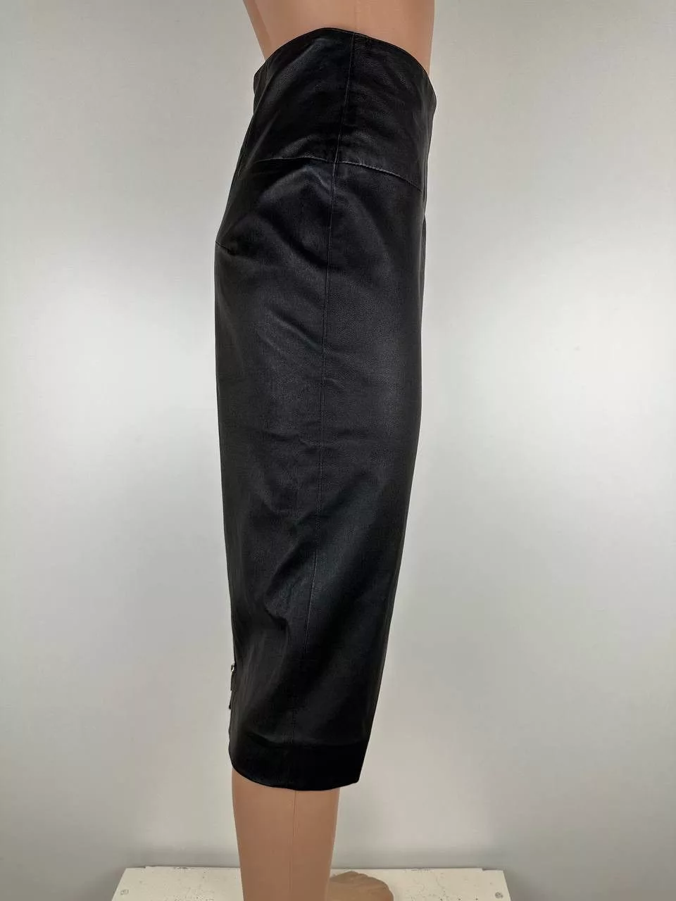 Simonetta Ravizza Midi Skirts leather skirt Simonetta Ravizza Black