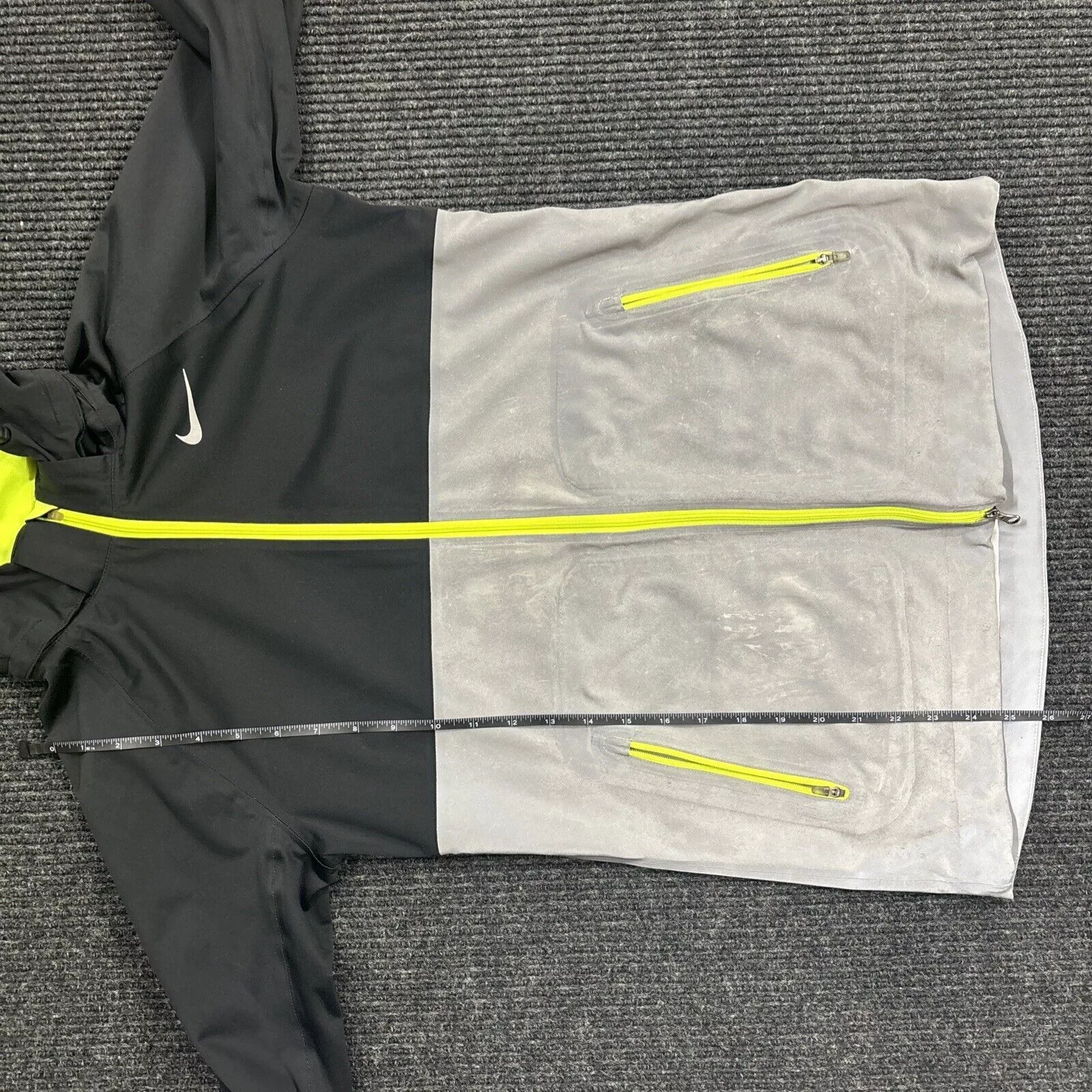 Nike Jackets Nike Jacket Size S Shield Flash Reflective Windbreaker Gray