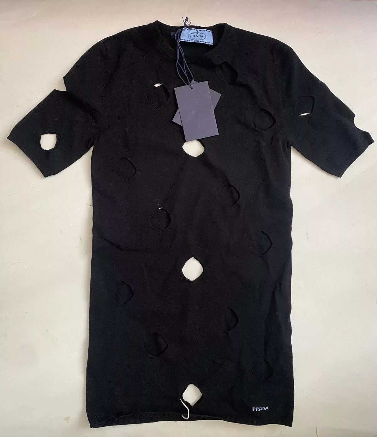 Prada Short Sleeve T Shirts 🧀80% off🧀 Prada cut out black top
