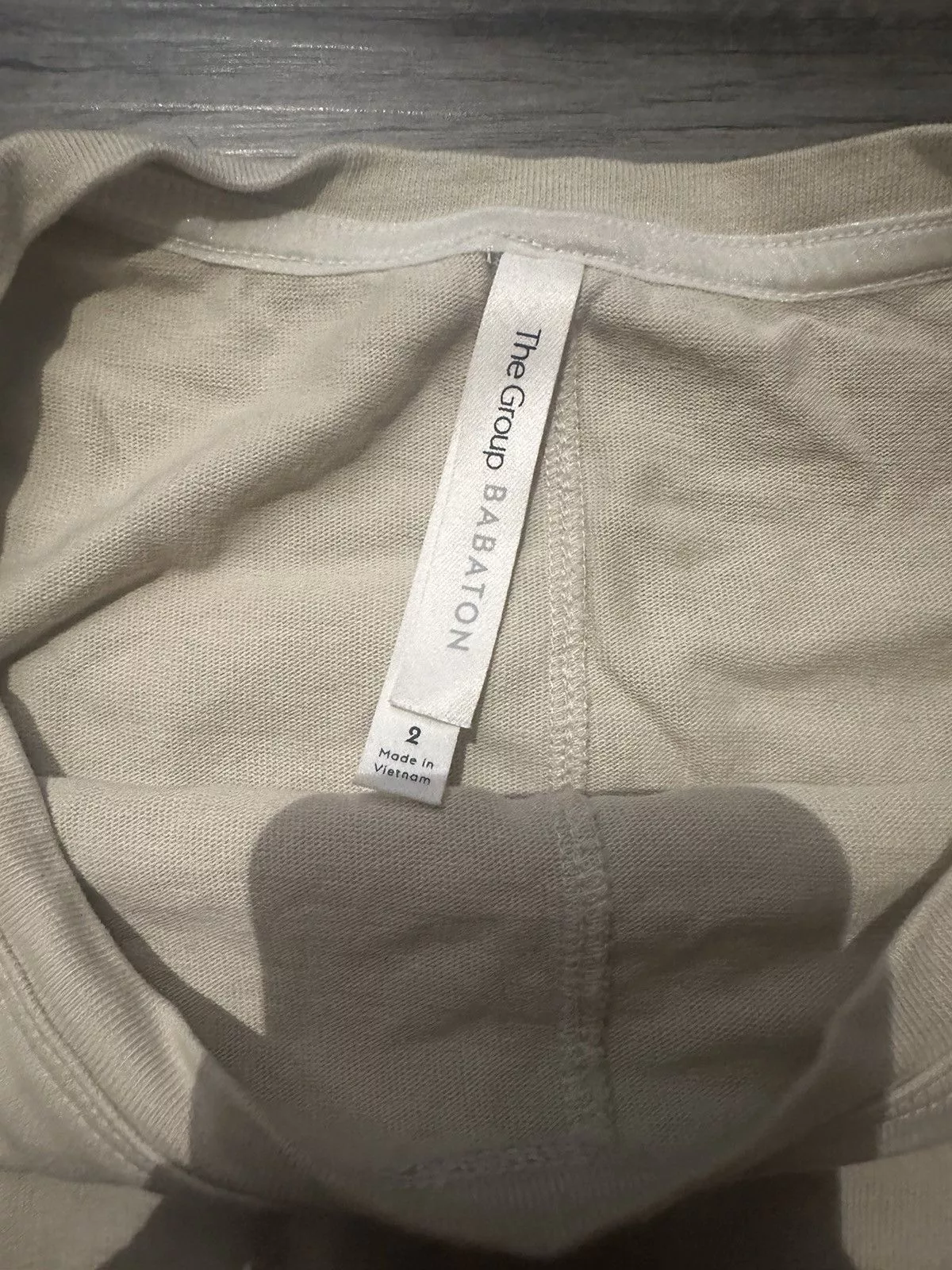 Aritzia Crop Tops Aritzia Babaton Drop Shoulder Crop Top Beige