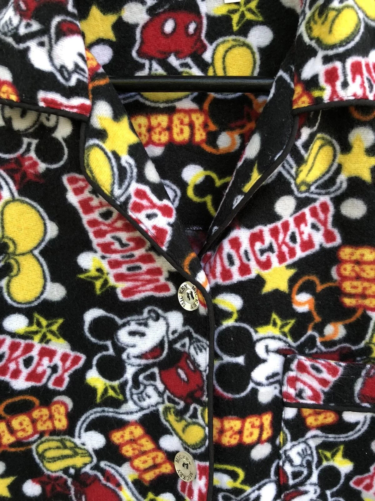 Mickey Mouse Light Jackets Vintage Fullprint Mickey Mouse Fleece Jacket Multi