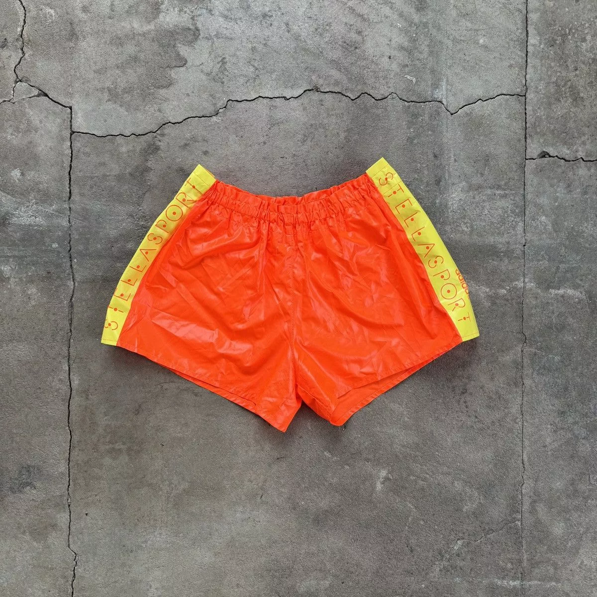 Adidas Shorts Adidas × Stella McCartney Adidas x Stella McCartney Woven Shorts Orange Streetwear