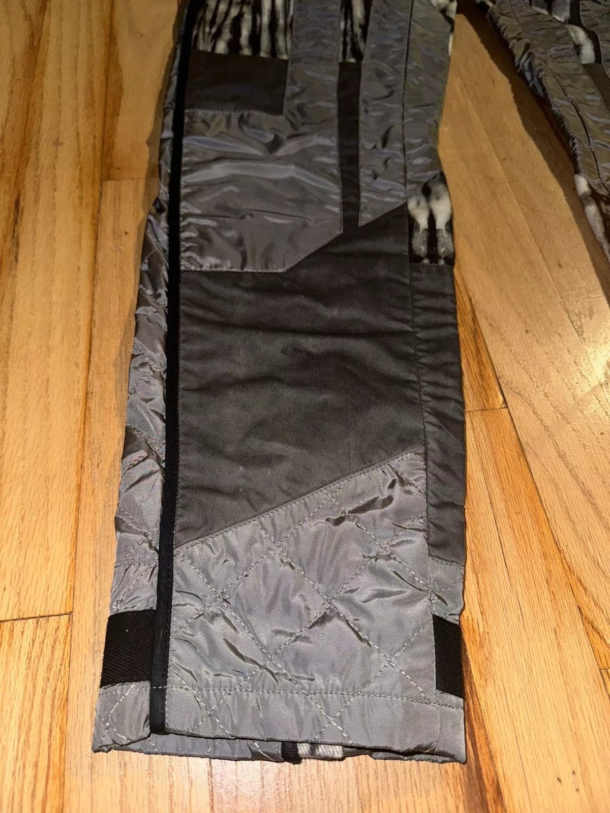 Dries Van Noten Denim Dries Van Noten Tie Dye Patch pants FW14 Gray