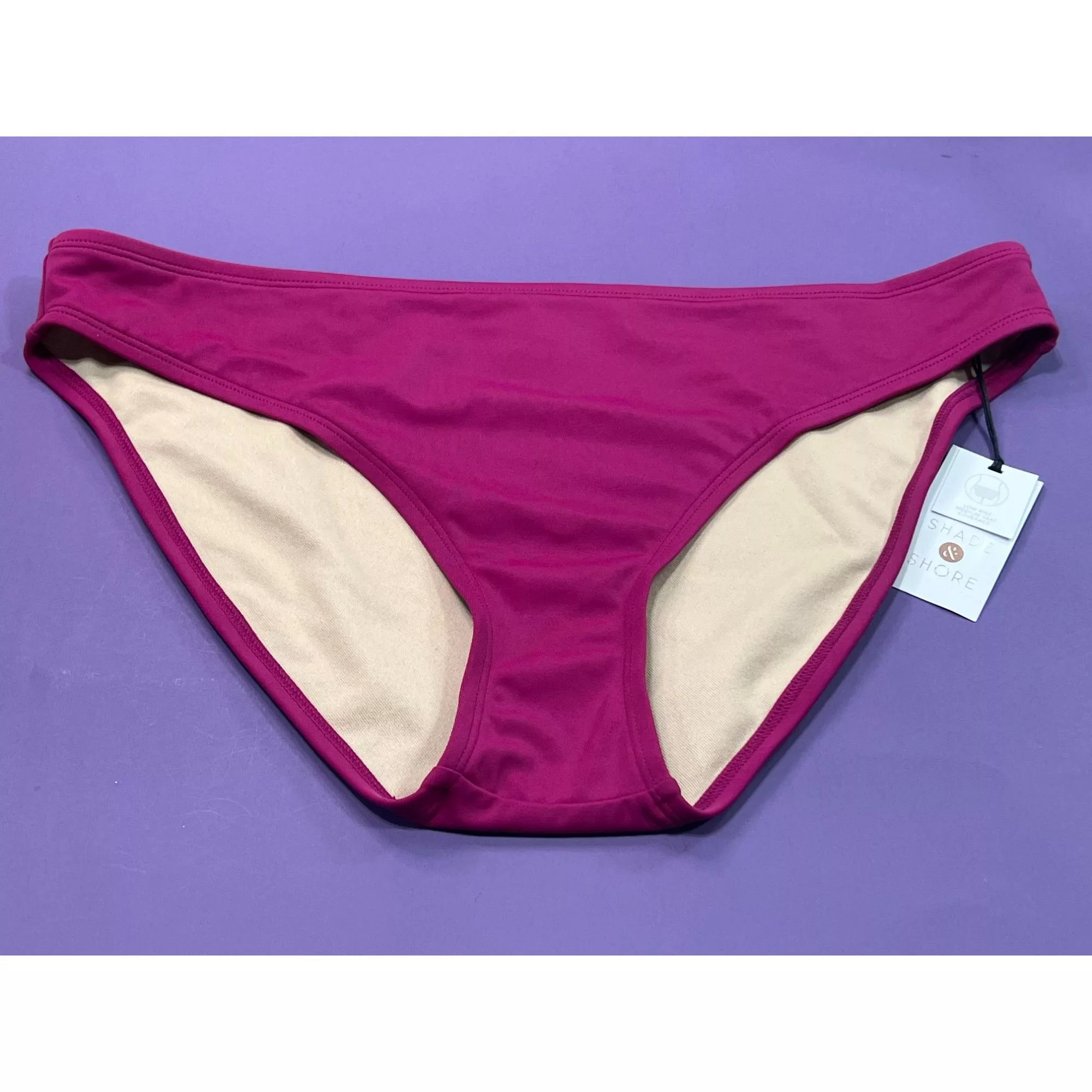 Other Socks Intimates Other Shade & Shore - Women's Low-Rise Medium Coverage Hipster Bik Purple