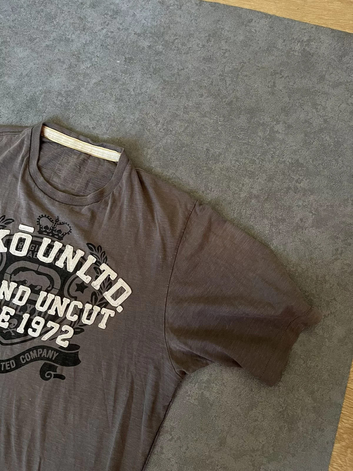 Ecko Unltd. Short Sleeve T Shirts Ecko Unltd. × Fubu × Rap Tees Vintage Ecko Unltd Big Logo Tribal Grey Tee Gray