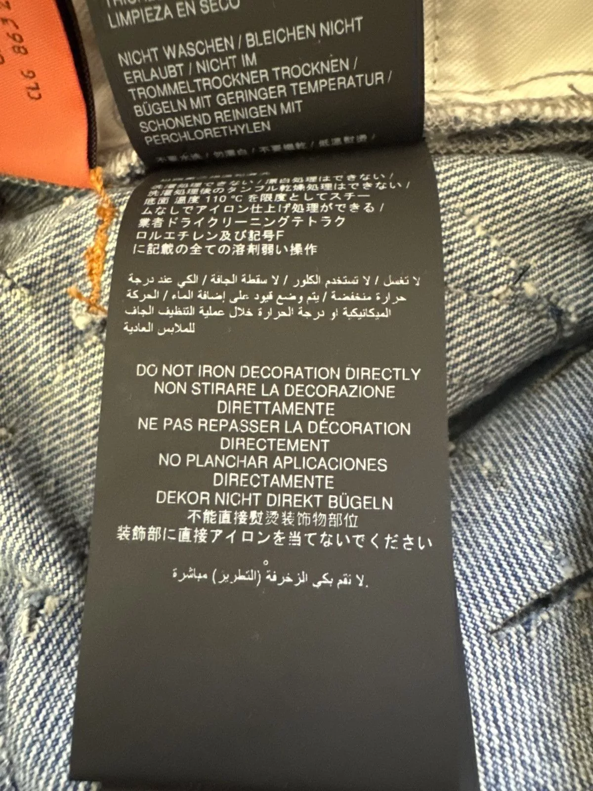 Heron Preston Denim Heron Preston Blue Razor Cut Jeans