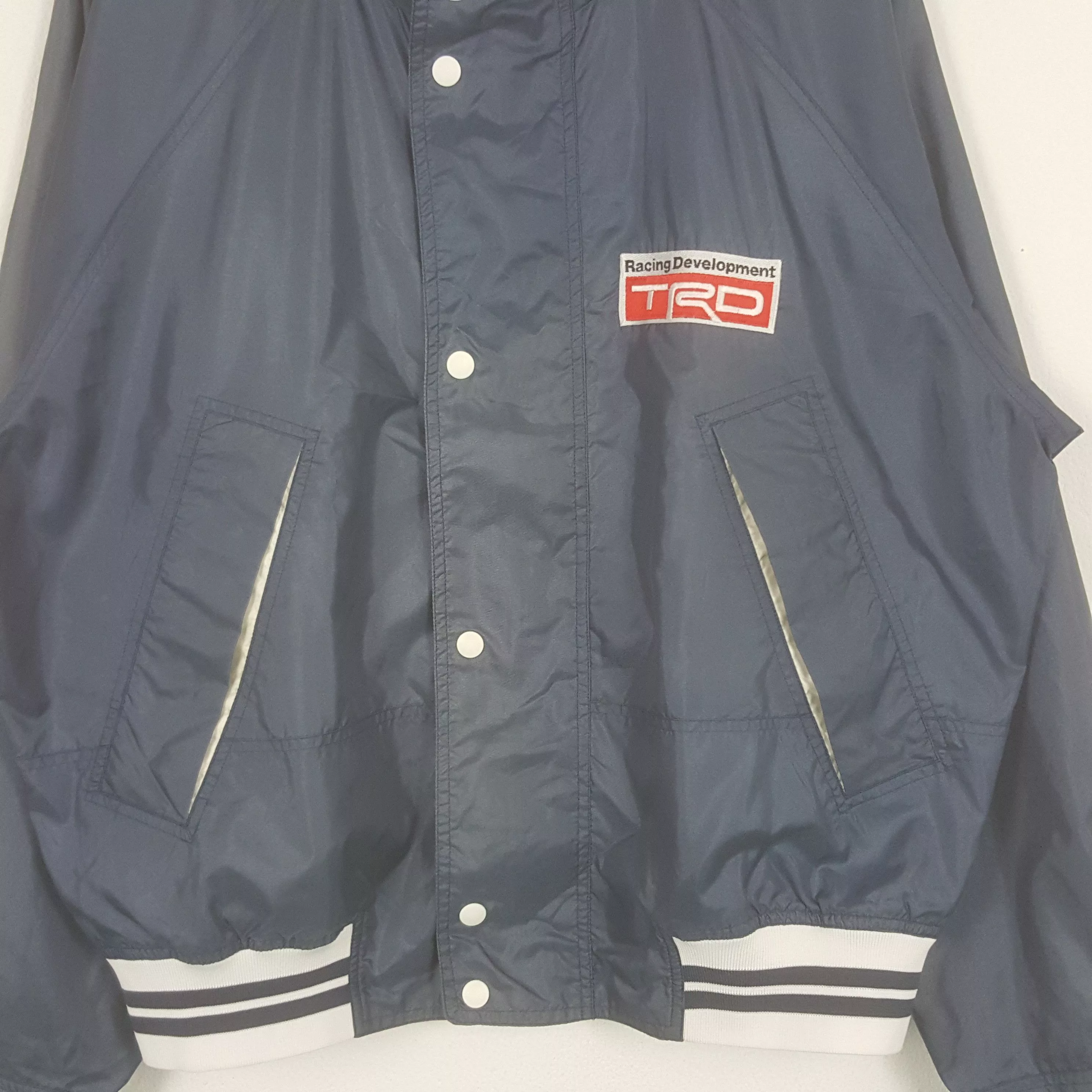 Japanese Brand Light Jackets Japanese Brand × Vintage Vintage TRD Racing Development Toyota Team Bombers Jacket Blue