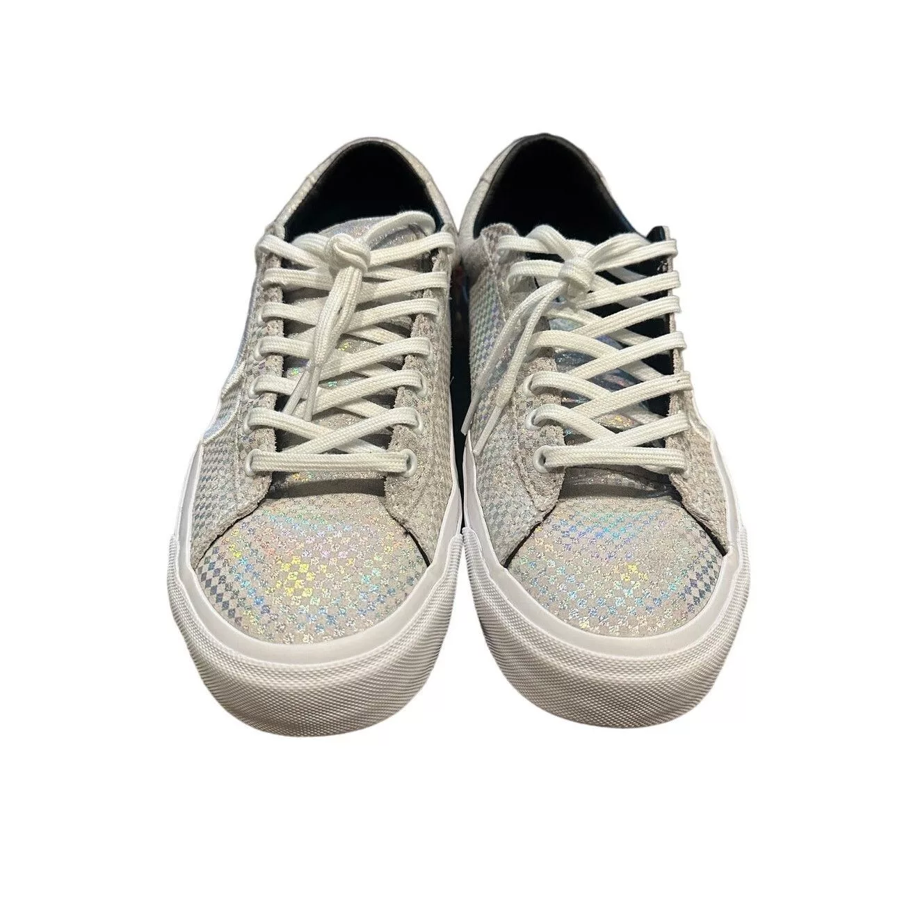 Vans Low Top Sneakers Vans Sid Ni Glory Check Silver