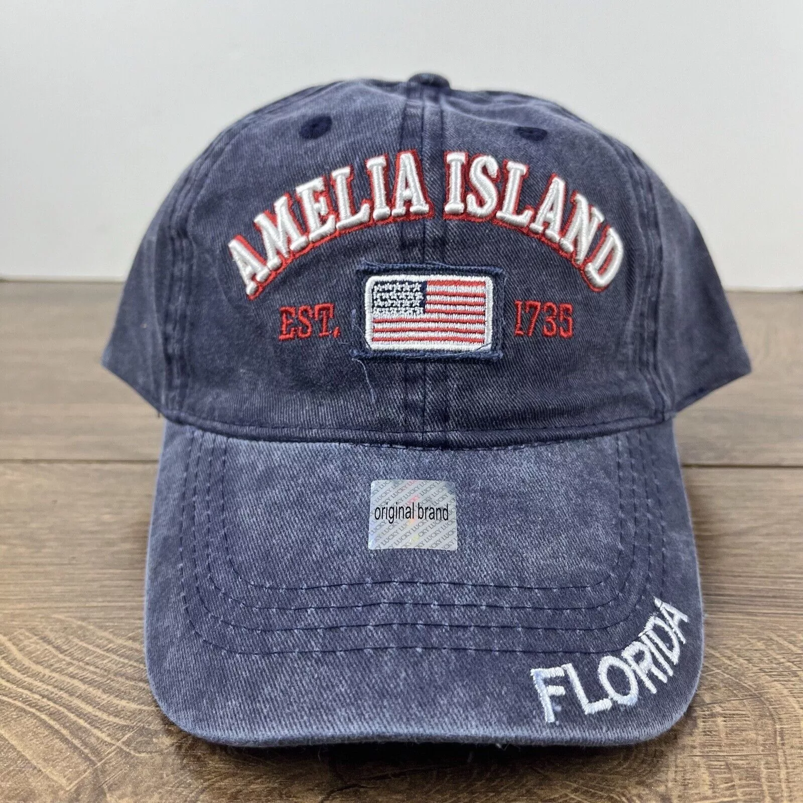 Other Hats Other Amelia Island Florida Hat Amelia Island Blue Hat Adjustable