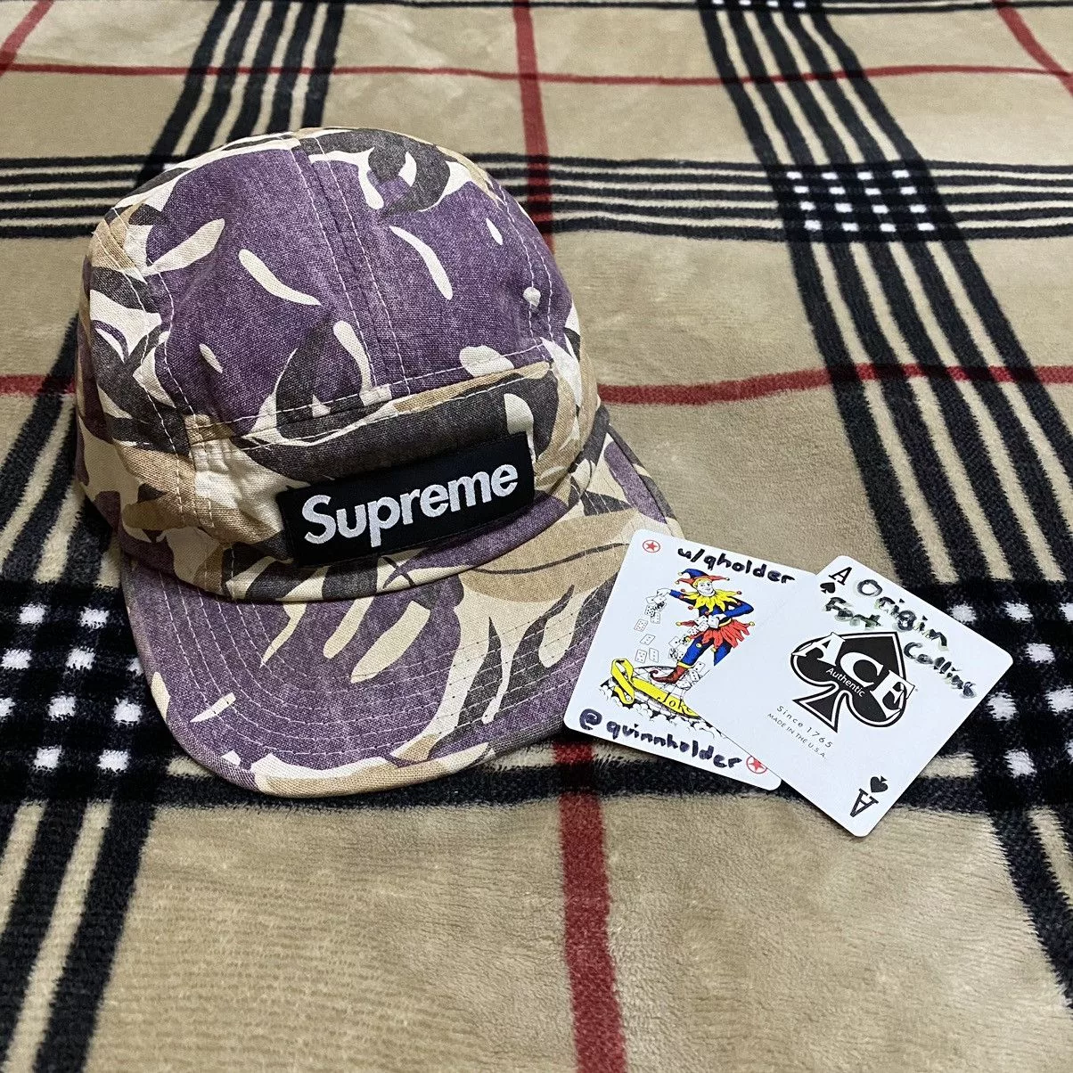 Supreme Hats Supreme SAMPLE Camp Cap Purple