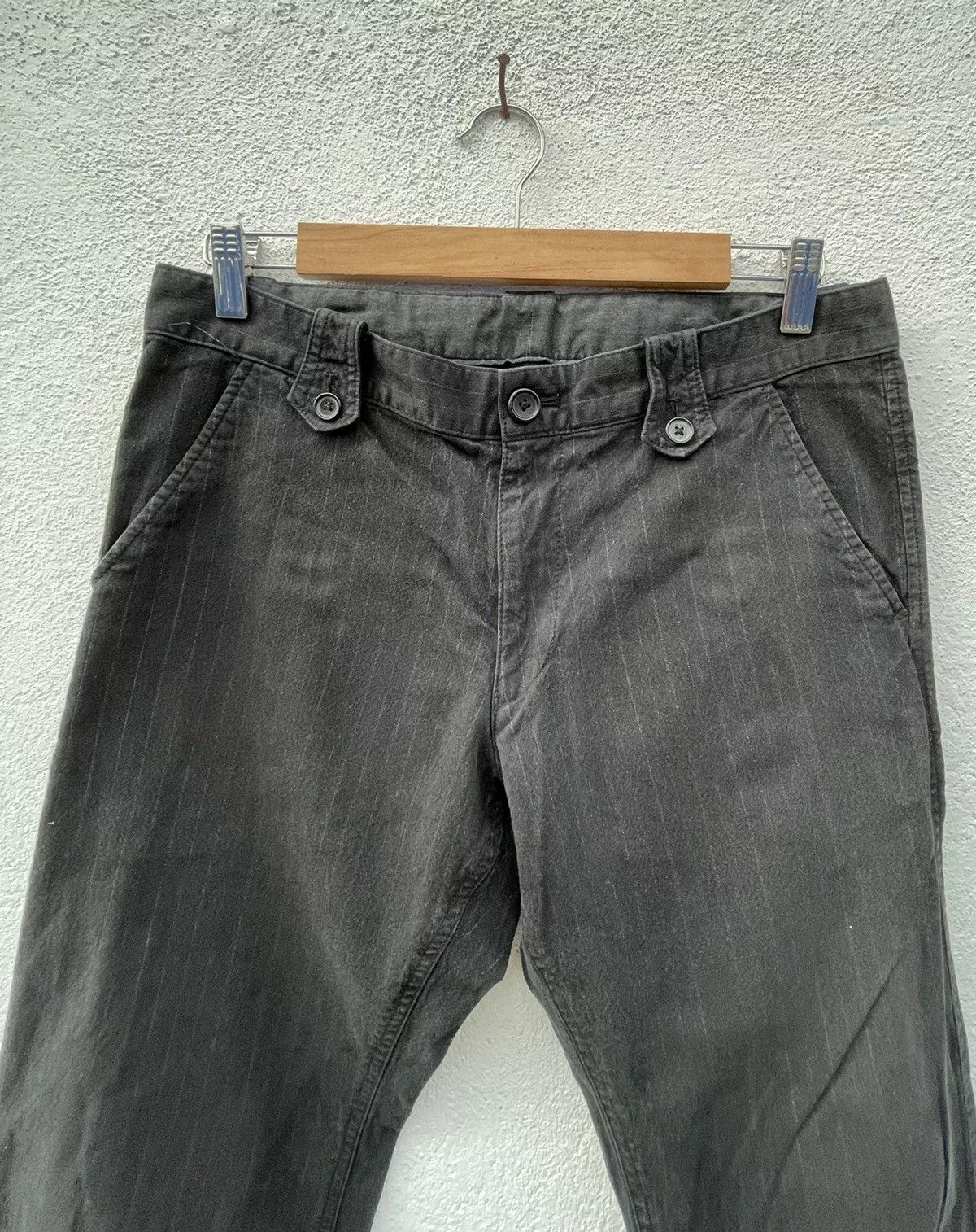 Paul Smith Casual Pants Vintage Paul Smith Made in Japan Narrow Striped Pant Black