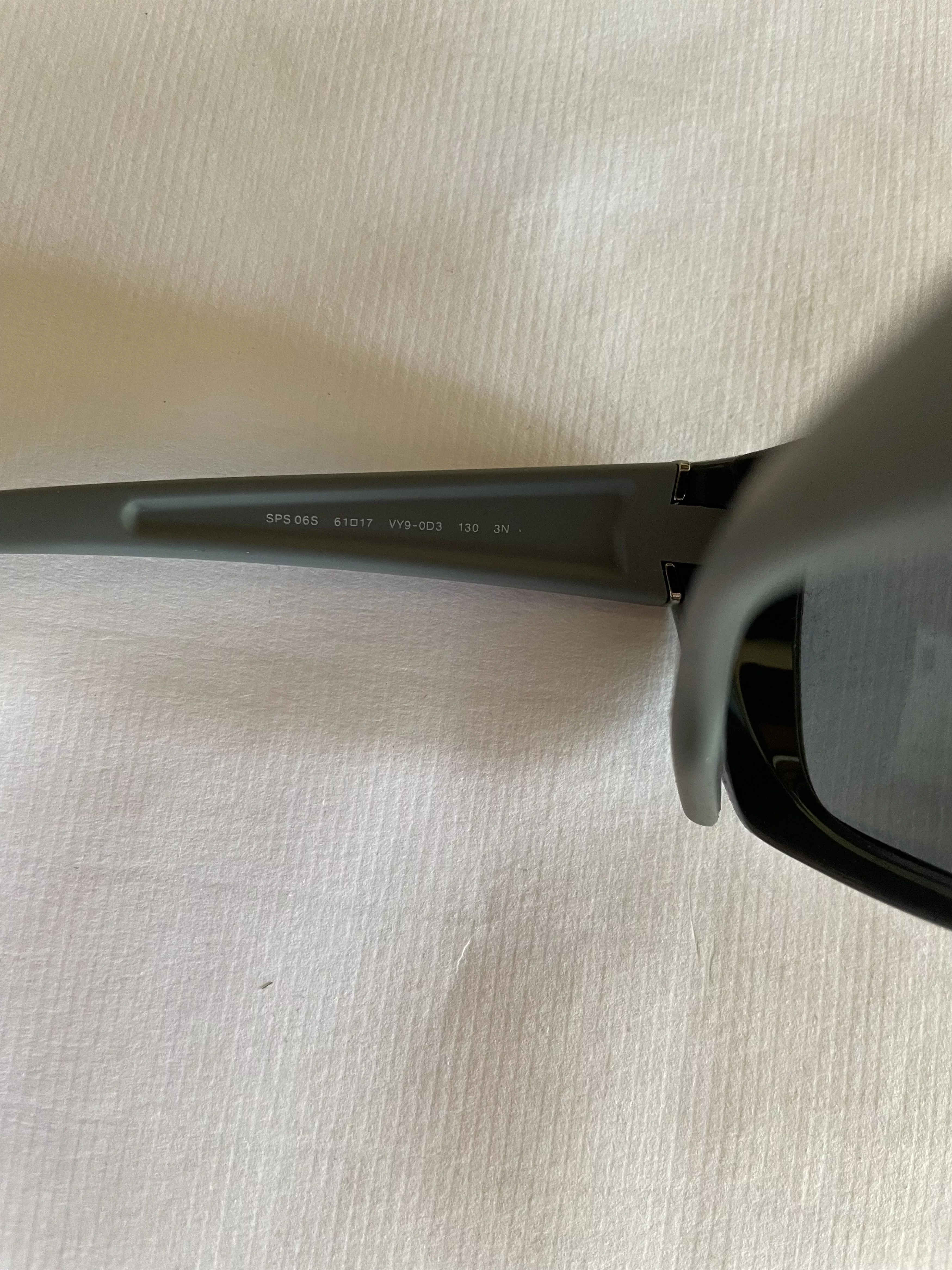 Prada Sunglasses Prada PS 06SS VY90D3 61 Matte Grey Rectangle Sunglasses. Black