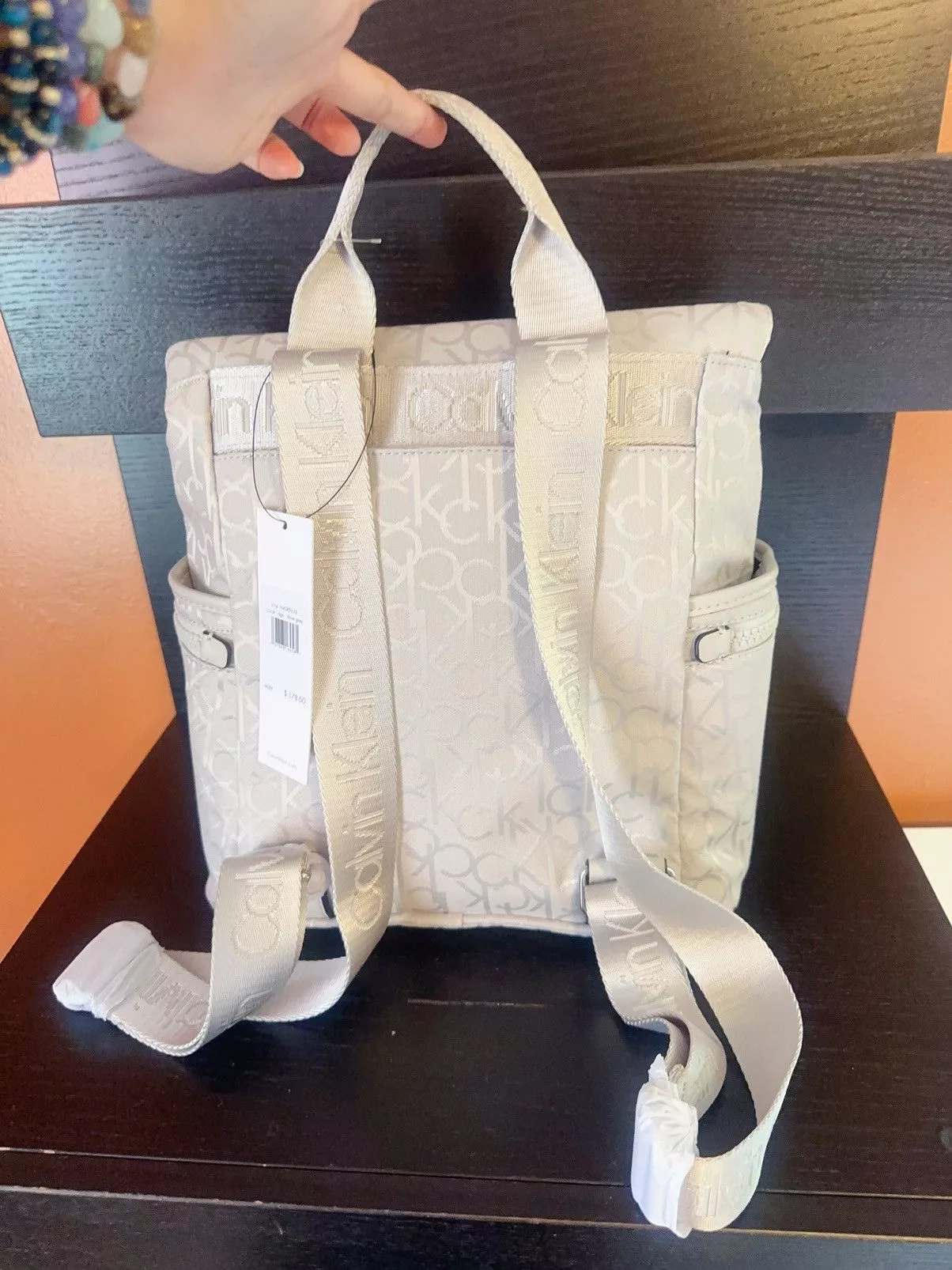Calvin Klein Backpacks $178 Calvin Klein Shine Convertible Zip-round Beige