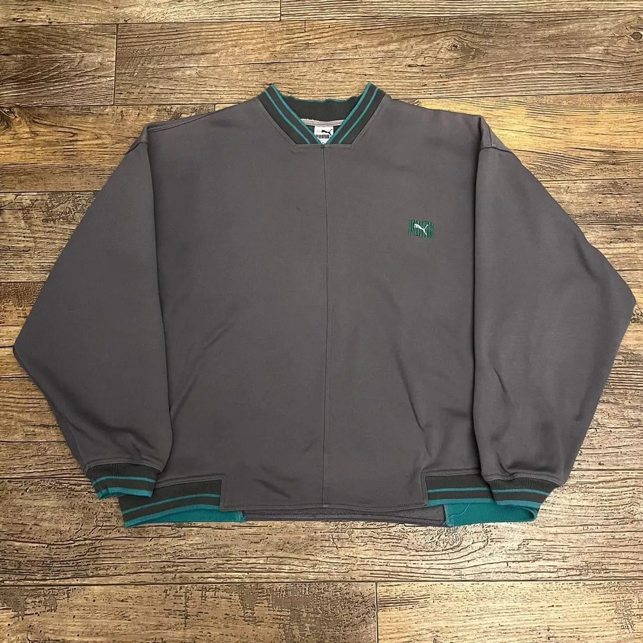 Puma Sweaters Knitwear Vintage 80’s Puma Sweater Gray