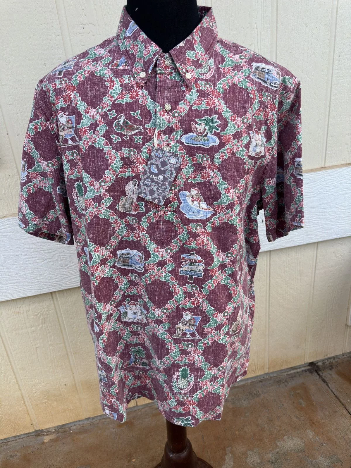 Reyn Spooner Shirts Button Ups New Reyn Spooner Classic Mele Kalikimaka Red Men's XL