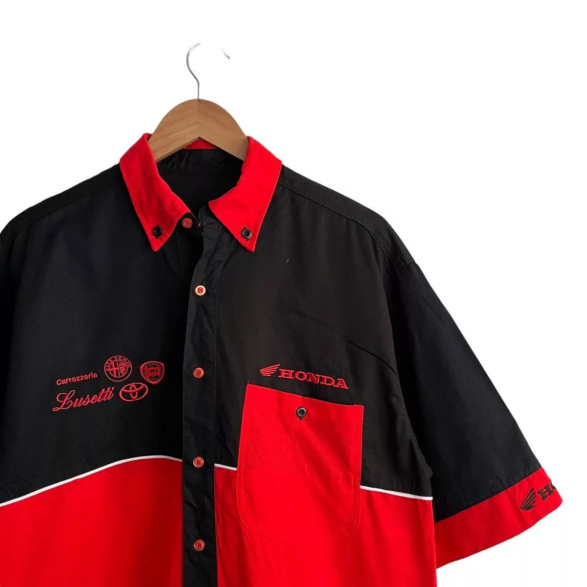 Honda Shirts Button Ups Vintage Honda Motorsport Multi