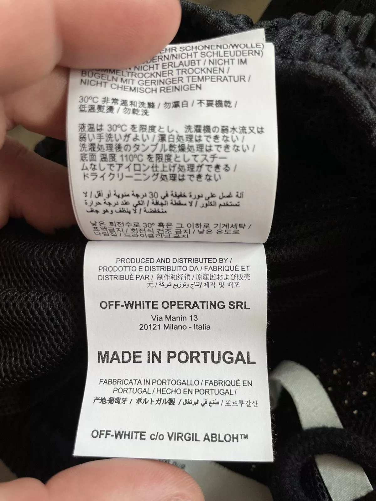 Off-White Shorts Off-White × Virgil Abloh Off-White Virgil Abloh Harry the Bunny Mesh Shorts Bottoms Black