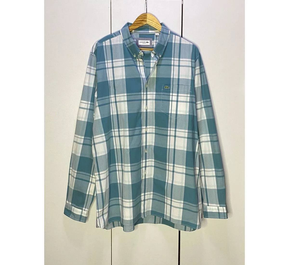 Lacoste Shirts Button Ups Lacoste Size 7 XXL 45 Men’s Button Down Long Sleeve Multi