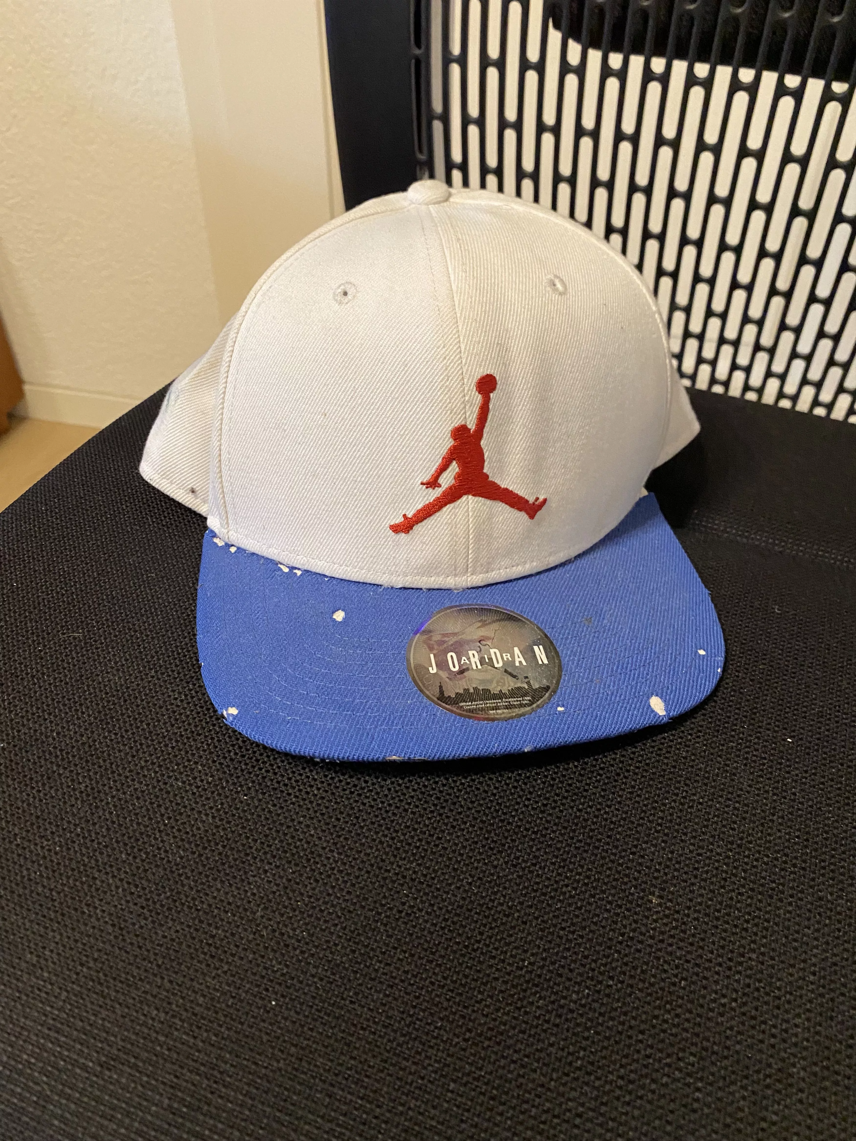 Jordan Brand Hats Jordan Brand × Nike Jordan jumpman red Elephant print cap White